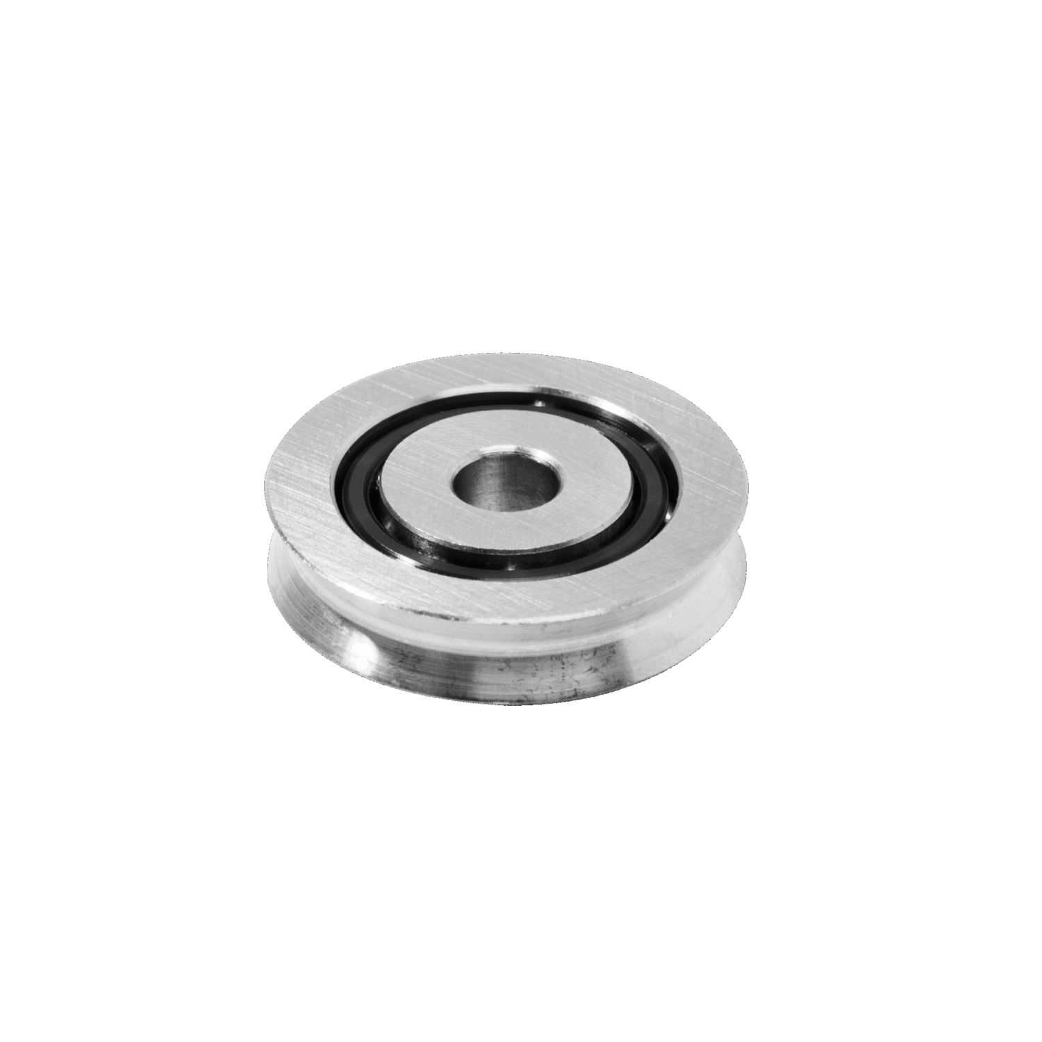 Seilrolle Kugellager 6 mm, Edelstahl rostfrei