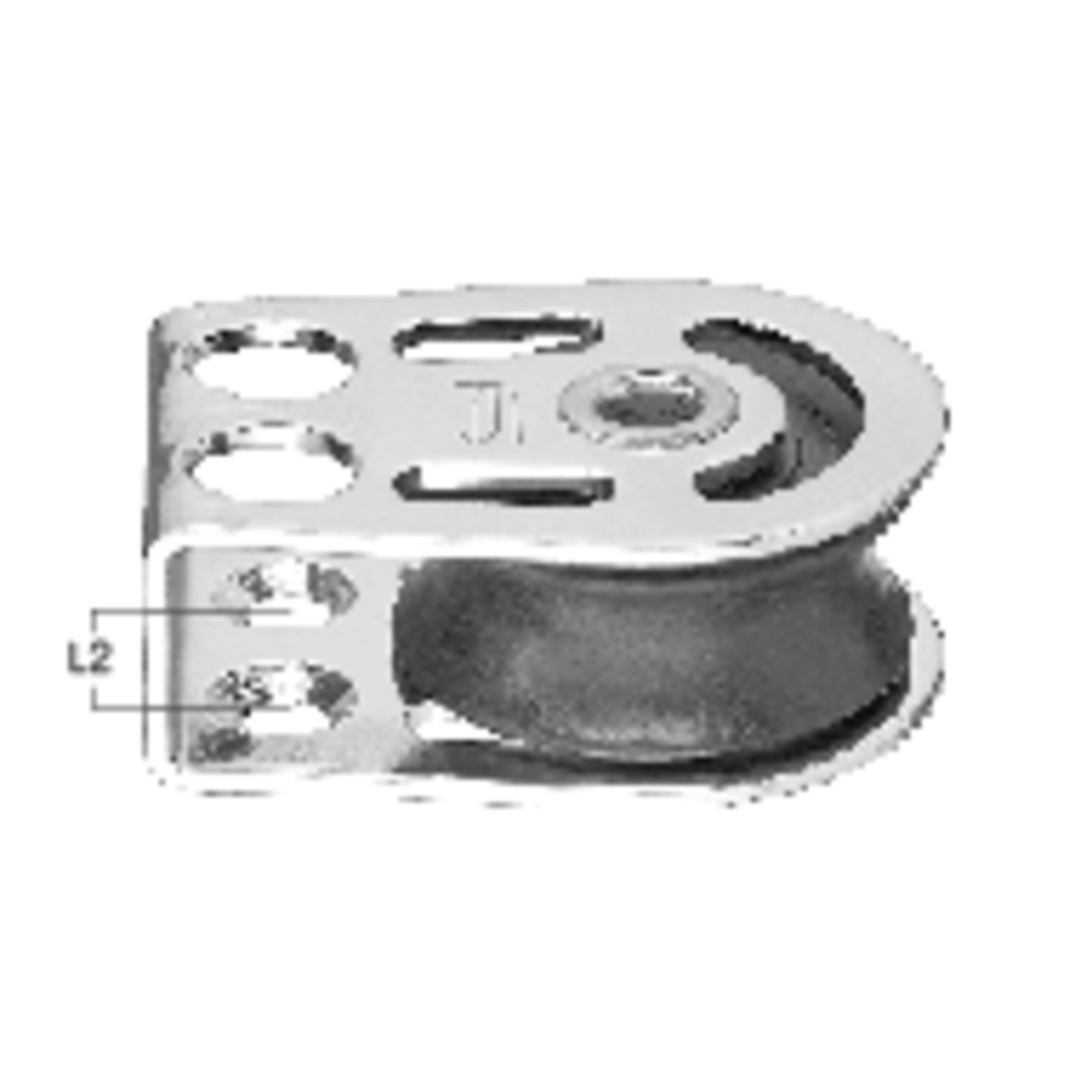 Liegeblock Gleitlager 8 mm - Hohlachse
