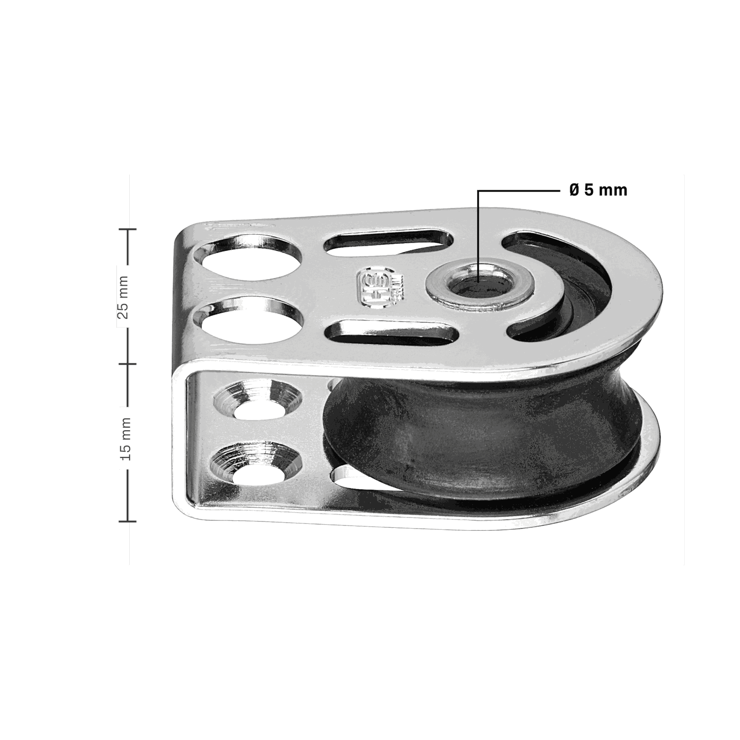 Liegeblock Gleitlager 8 mm - Hohlachse