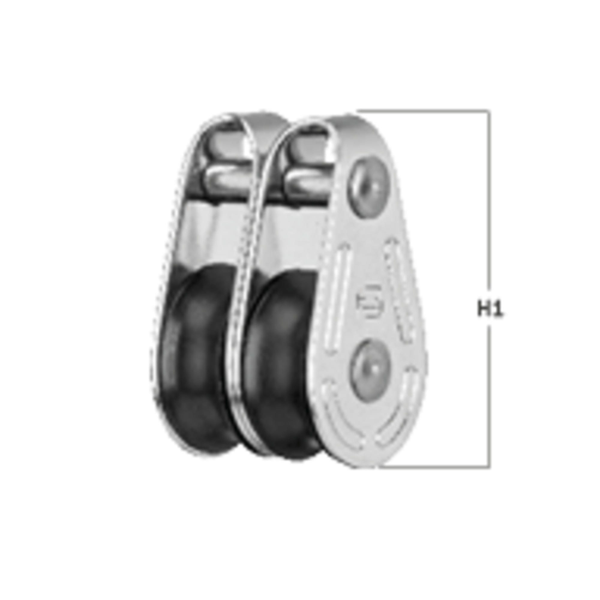 Super Mini Block Gleitlager 6 mm - 2 Rollen