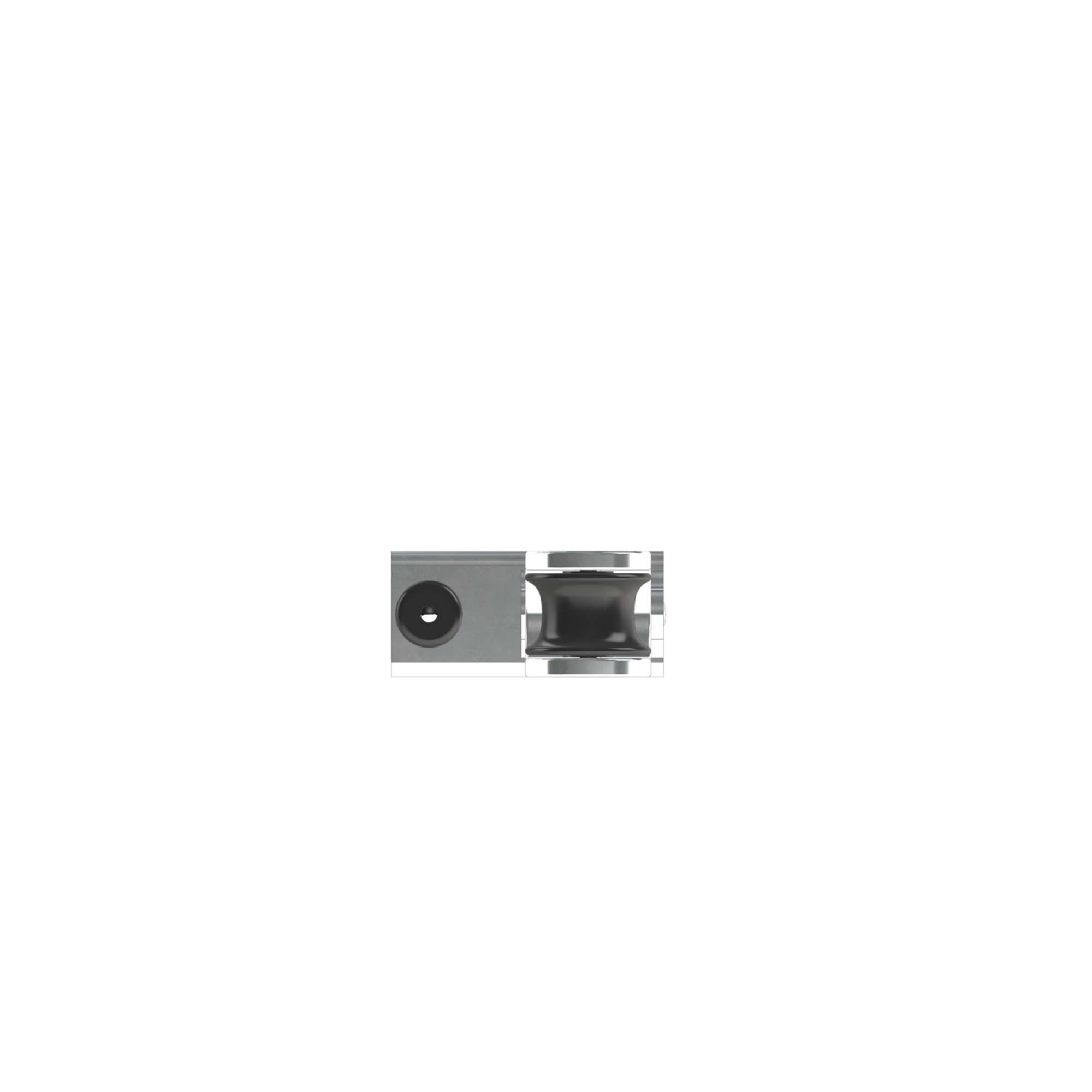 Genuaschlitten Gleitlager für Schiene 20 x 3 mm
