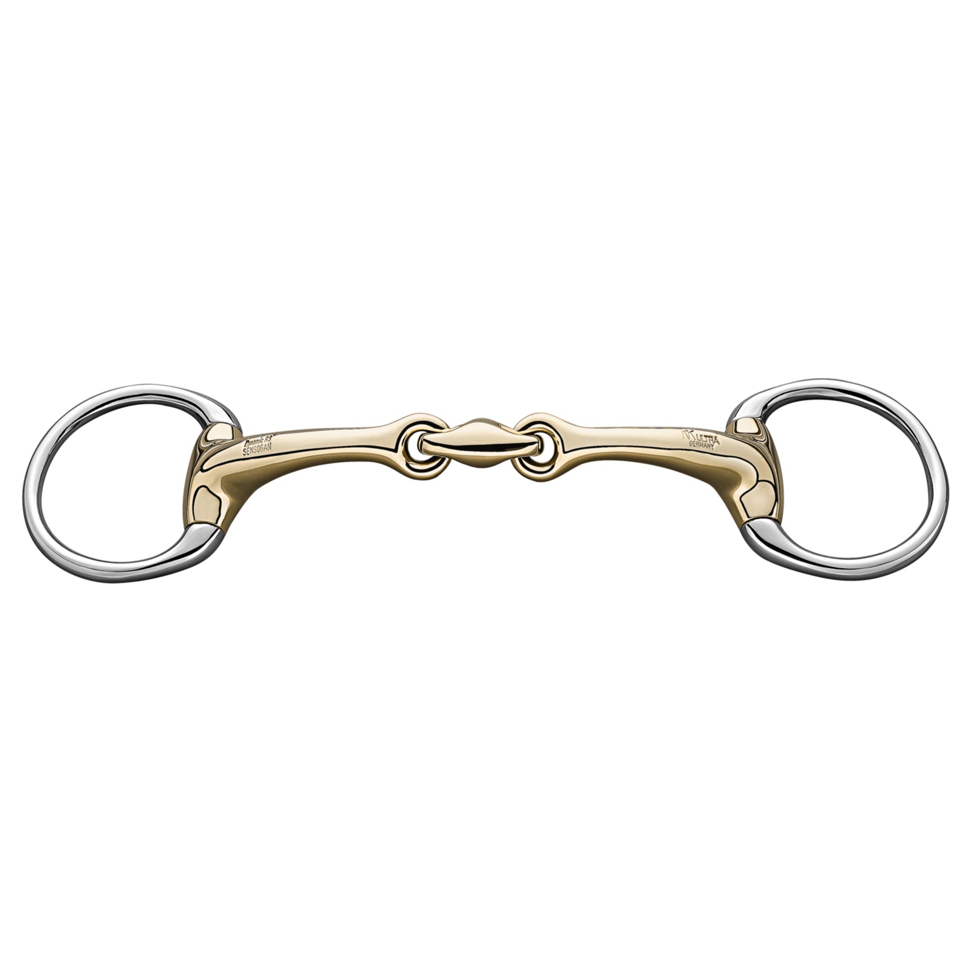 Dynamic RS Olivenkopf Unterlegtrense 14 mm doppelt gebrochen - Sensogan