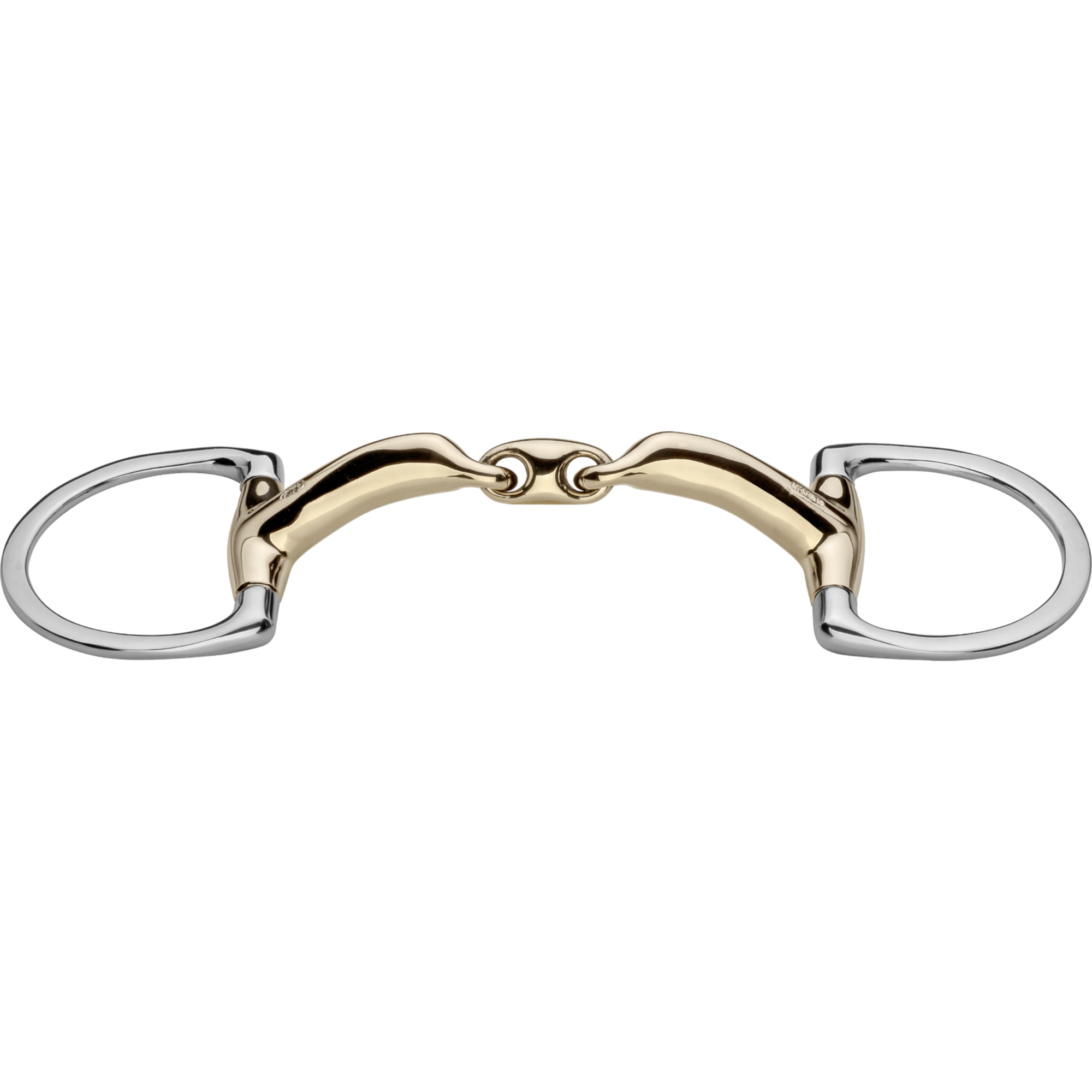 novocontact Olivenkopftrense mit D-förmigen Ringen 14 mm doppelt gebrochen - Sensogan