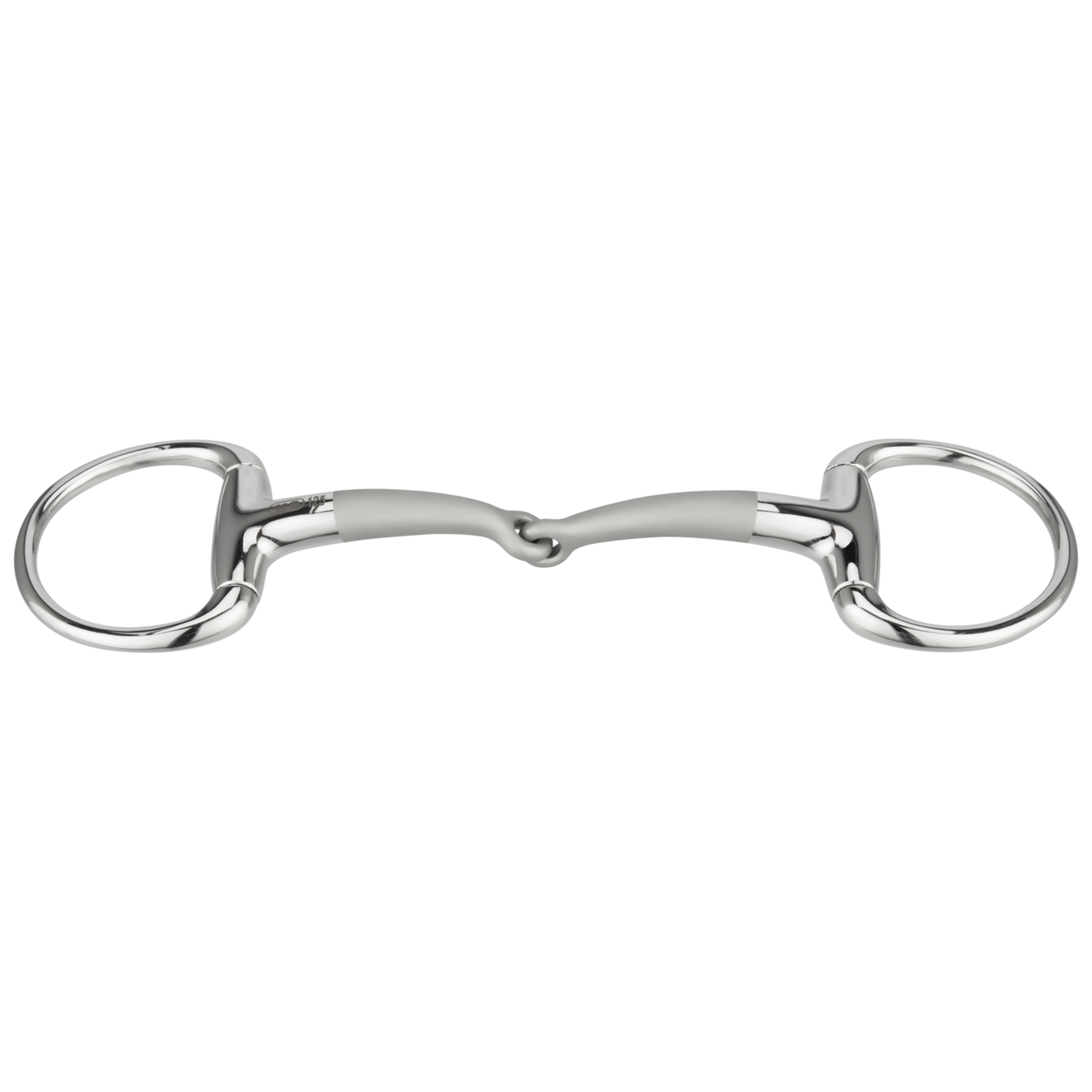 SATINOX Olivenkopf Unterlegtrense 14 mm einfach gebrochen - Edelstahl rostfrei