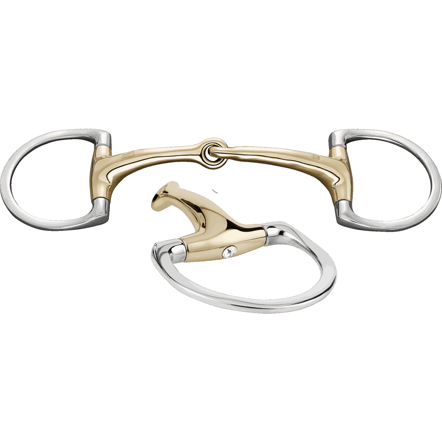 Dynamic RS Olivenkopfgebiss mit D-förmigem Ring 16 mm einfach gebrochen
