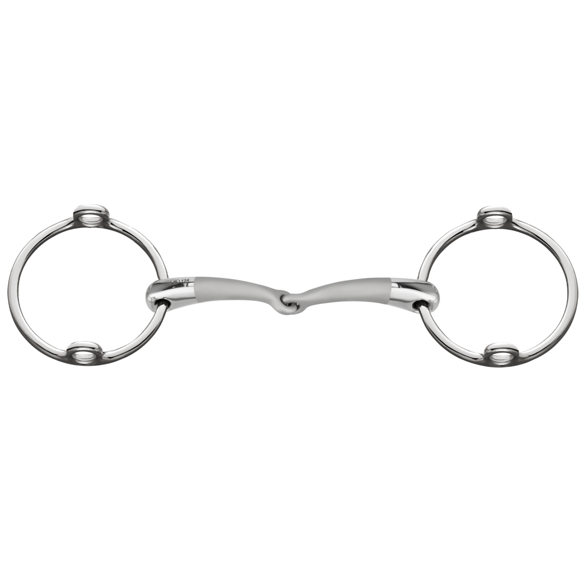 SATINOX Aufziehtrense 14 mm einfach gebrochen - Edelstahl rostfrei