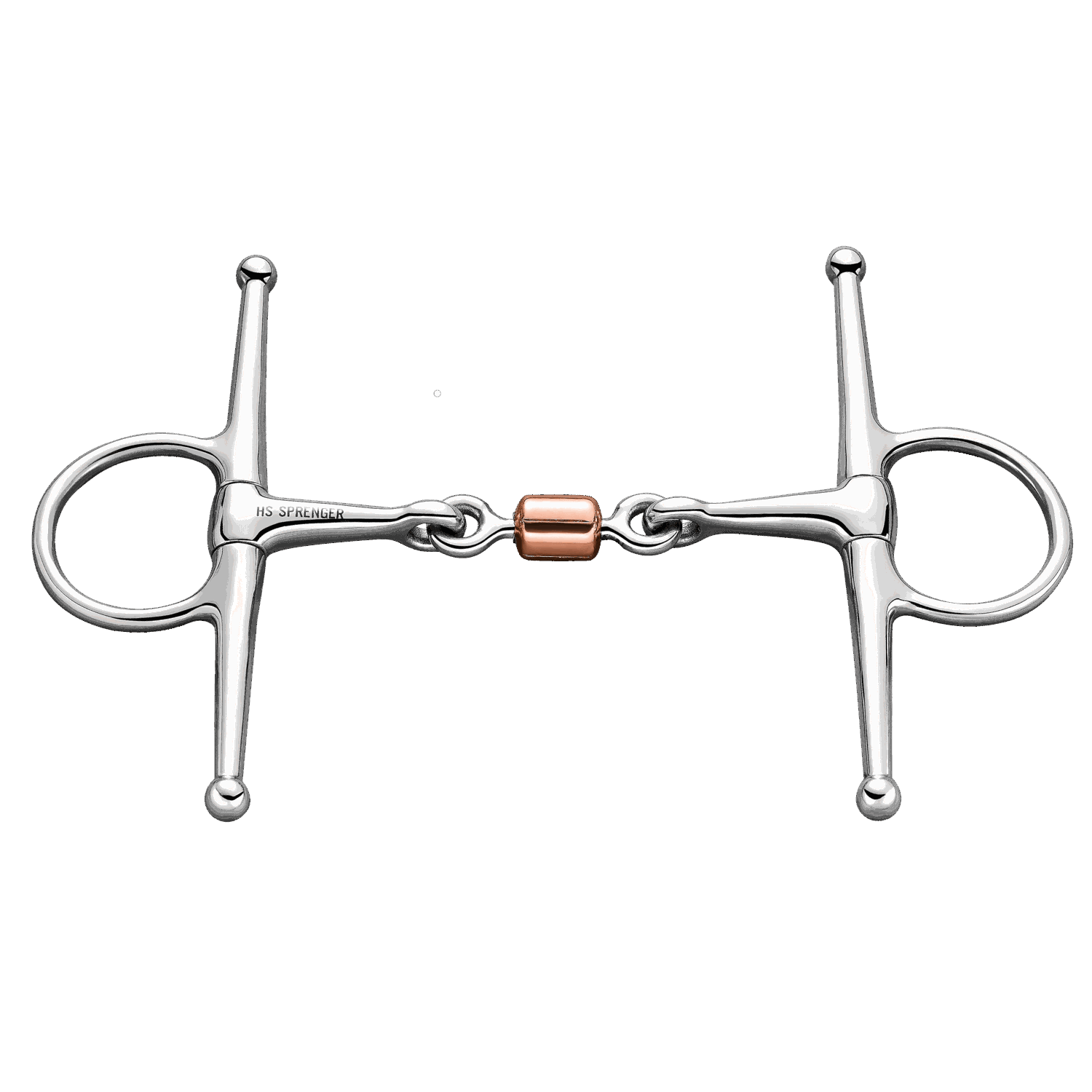 Schenkeltrense 14 mm mit beschichteter Kupferrolle - Edelstahl rostfrei | 41256_56.png | 1700896650