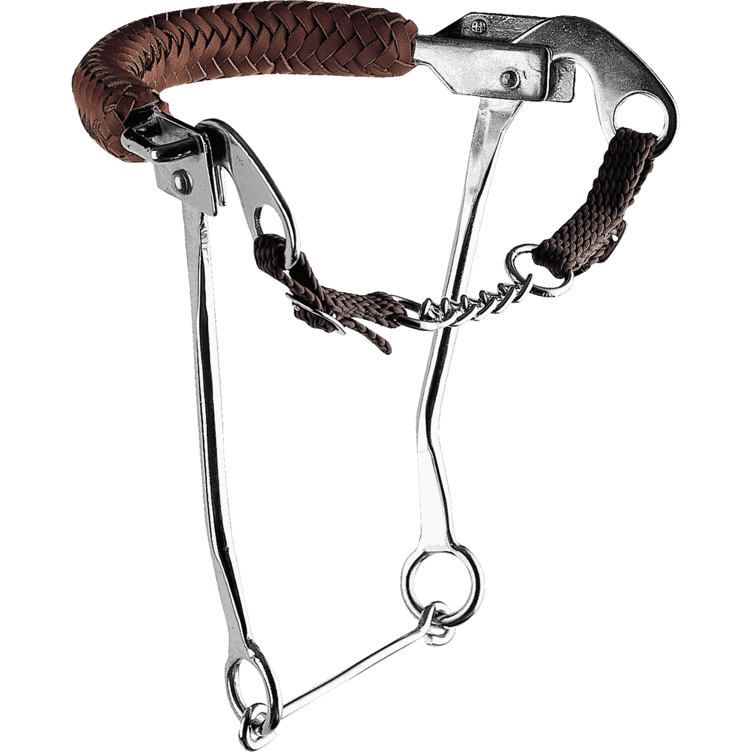 Hackamore mit Kinnkette und Edelstahlseiten - Edelstahl rostfrei | 42143_56.png | 1700896636