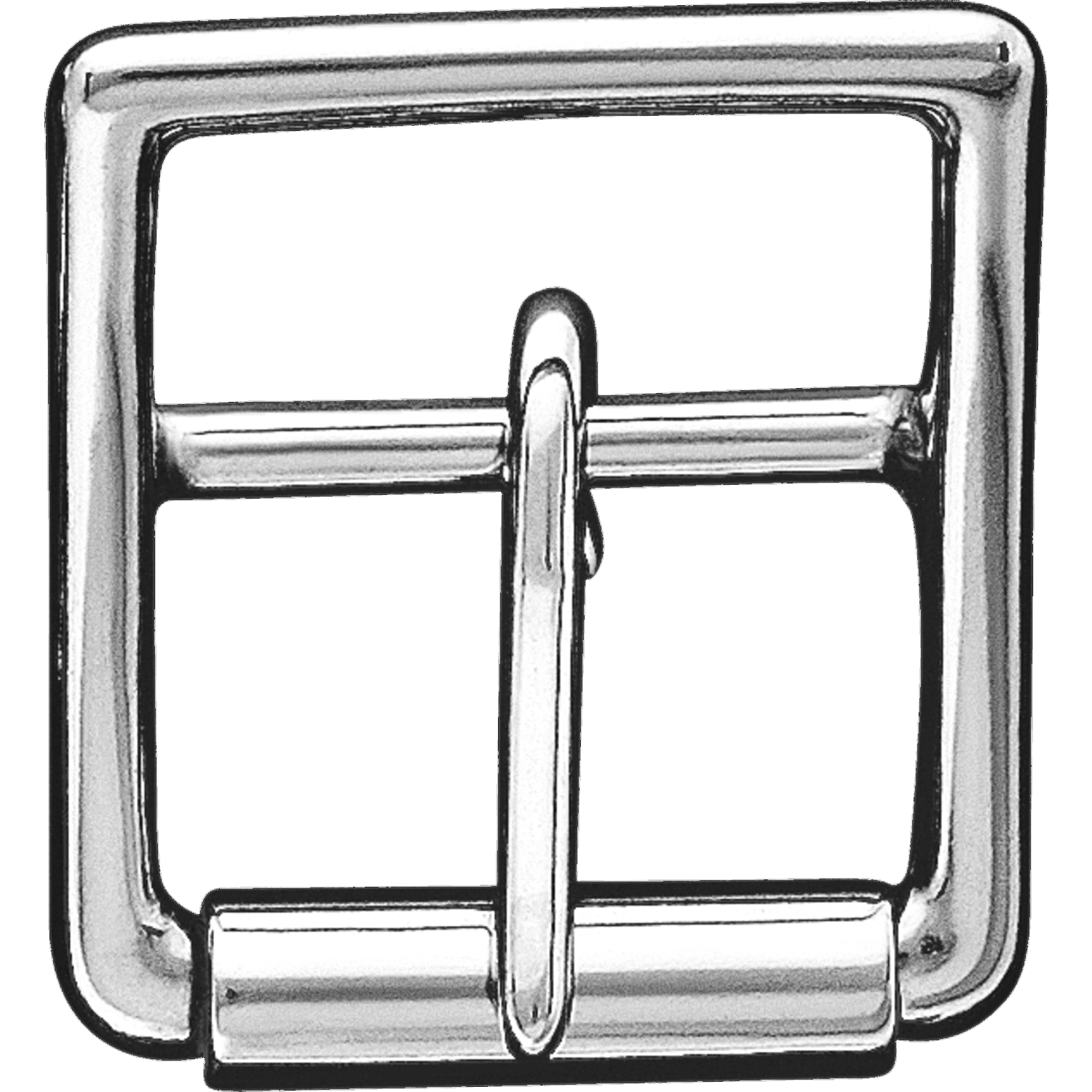 Doppelschnalle mit Rolle - Edelstahl rostfrei, lichte Weite 25 mm