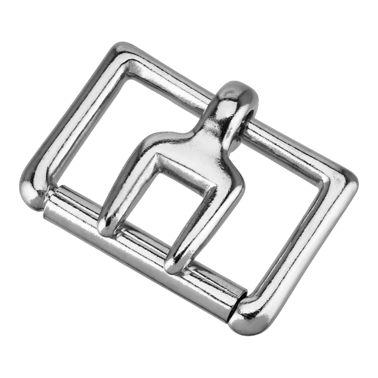 Gabeldornschnalle - Argentan poliert, lichte Weite 45 mm