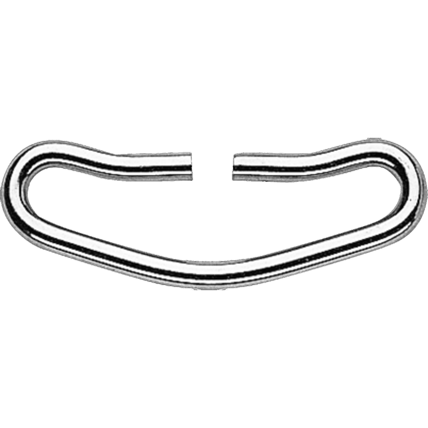 Langring für Kummetbügel, 100 mm - Edelstahl rostfrei, Länge 100 mm