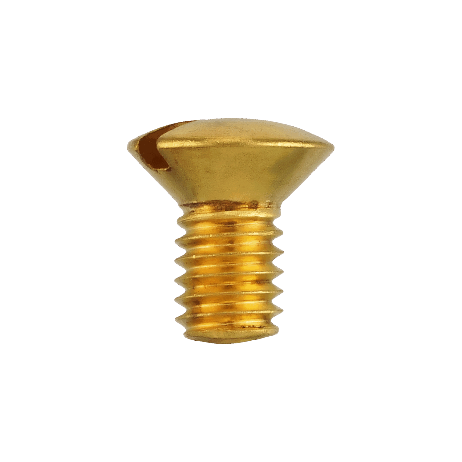 Schraube zu Zehengewicht - Messing poliert