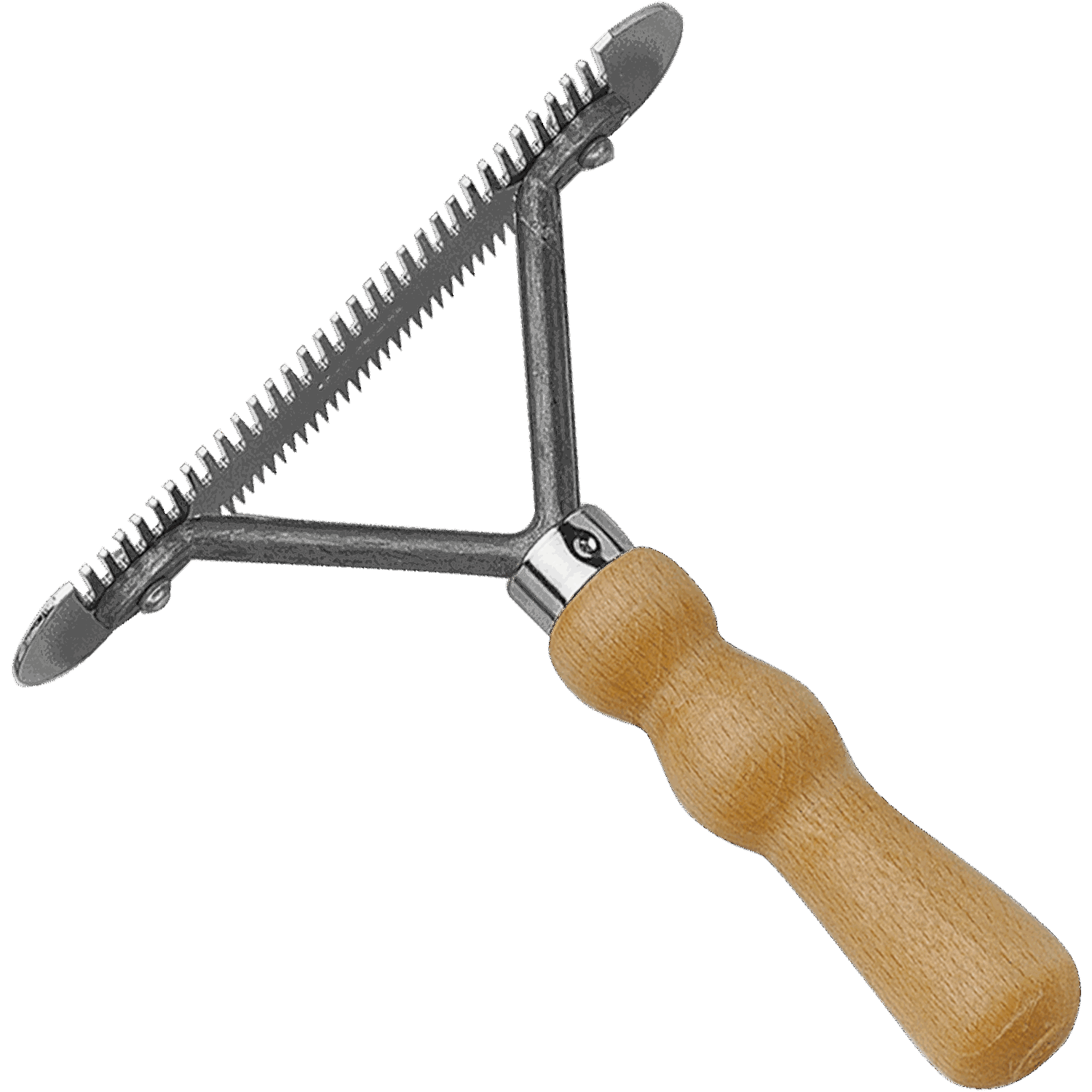 Kratzer mit Holzgriff 2-seitig gezahnt | 45263_000_00.png | 1700897316