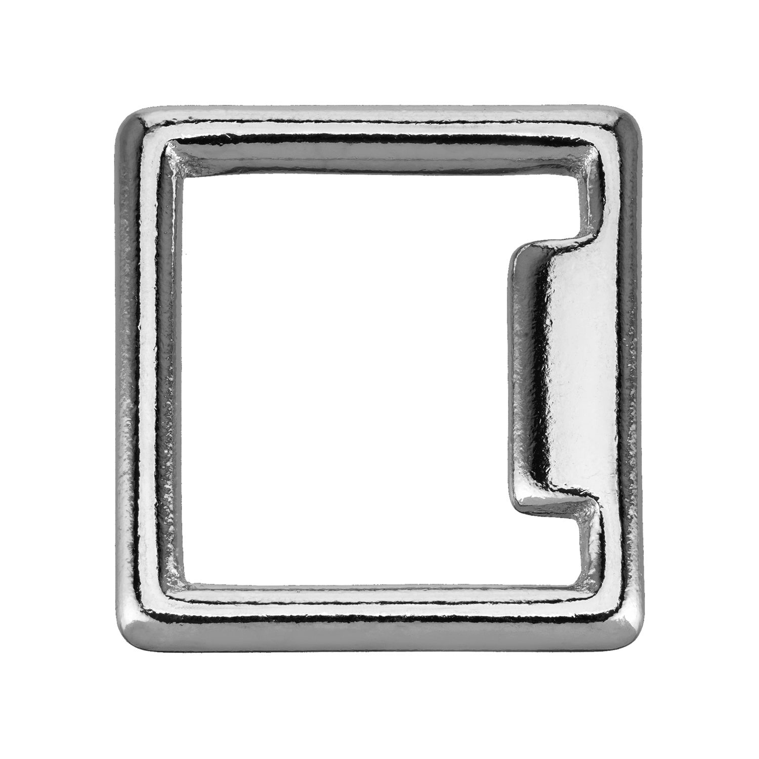 Halfterring, schwer - Messing vernickelt, lichte Weite 36 mm