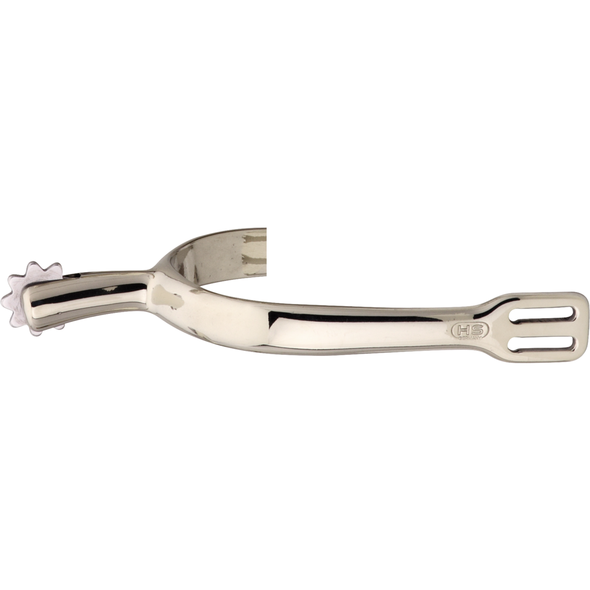 HS-Dressur Sporen für Damen - Argentan handpoliert, 45 mm, mit Sonnenrad