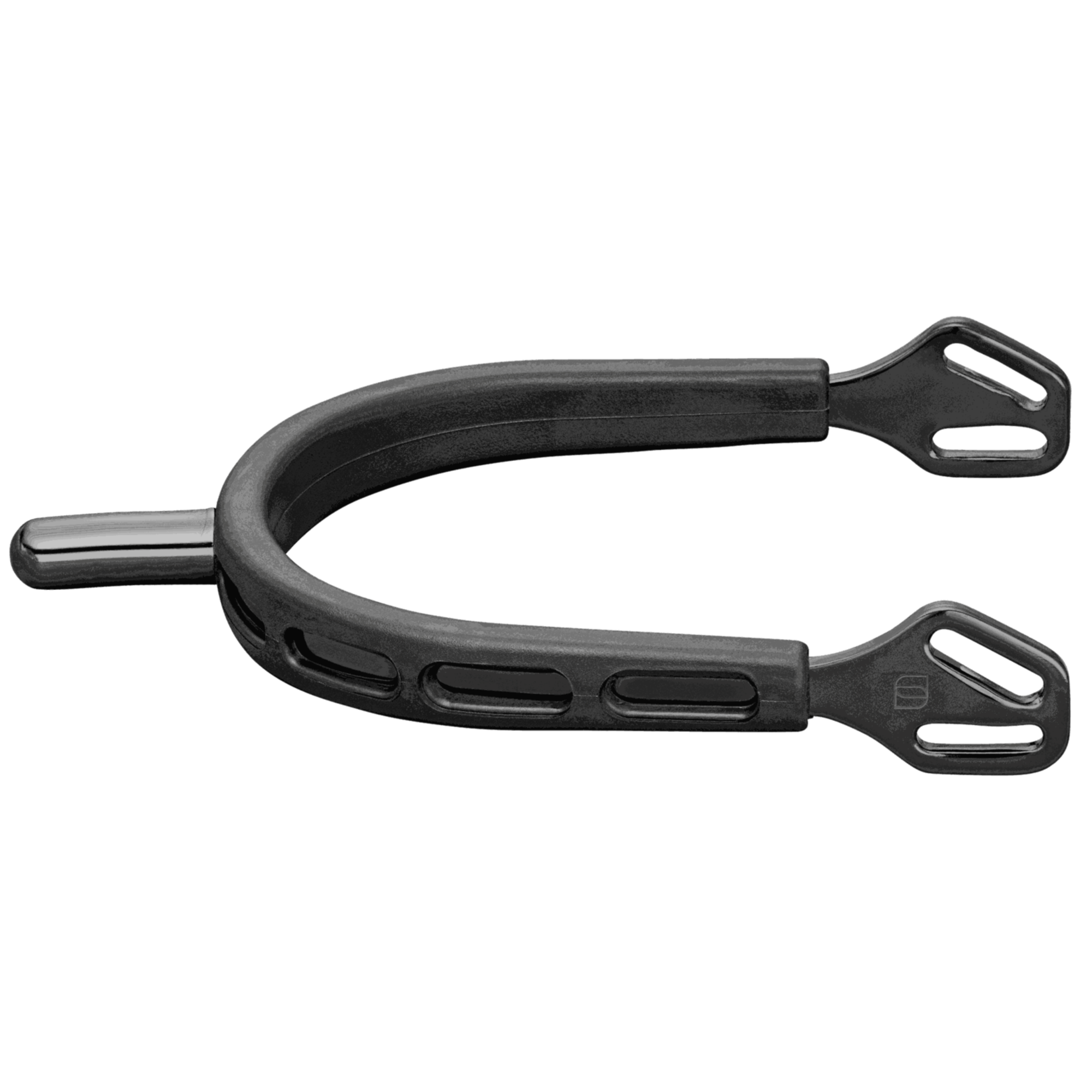 Ultra fit EXTRA GRIP Sporen "Black Series" - Edelstahl rostfrei anthrazit, 25 mm abgerundet