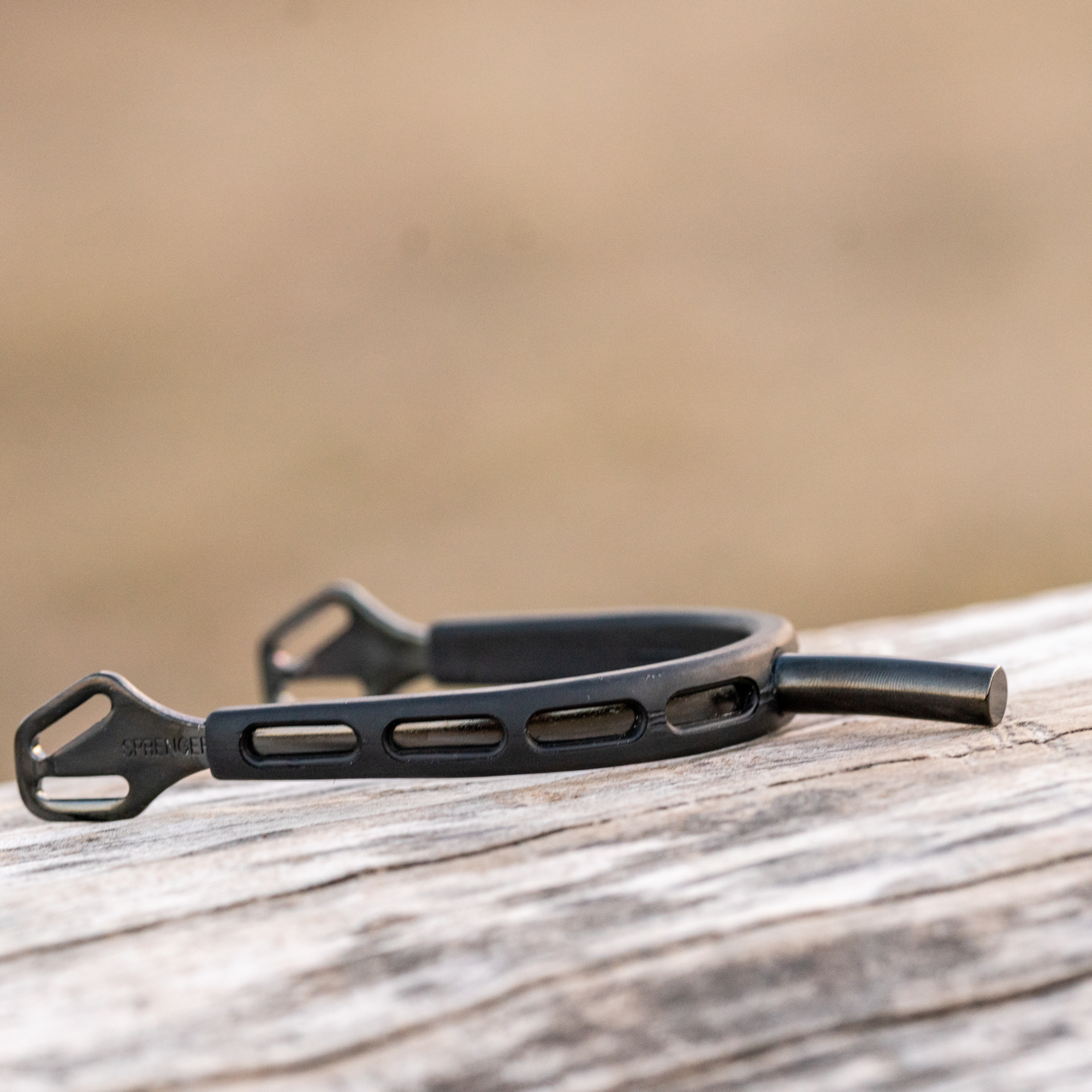 Ultra fit EXTRA GRIP Sporen "Black Series" - Edelstahl rostfrei anthrazit, 35 mm flach
