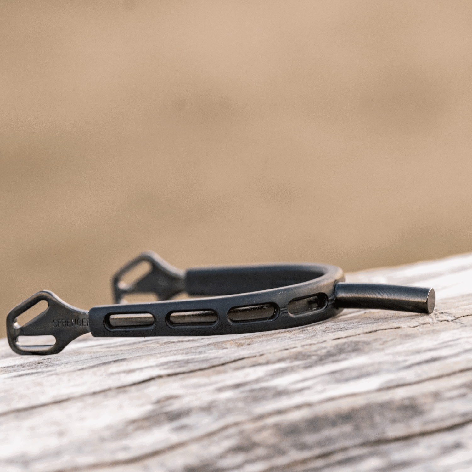Ultra fit EXTRA GRIP Sporen "Black Series" - Edelstahl rostfrei anthrazit, 35 mm flach