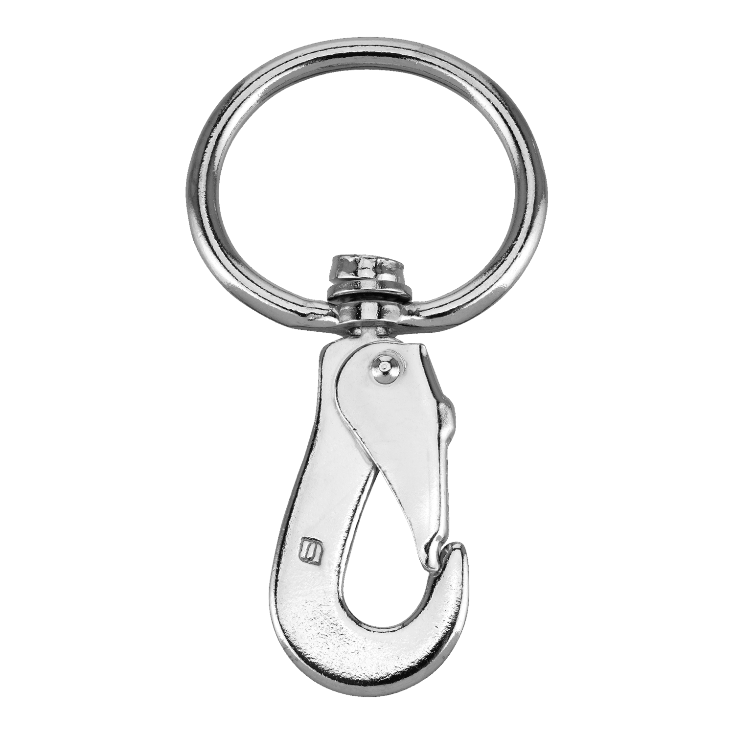 Longierhaken - Stahl vernickelt, Länge 101 mm, lichte Weite 45 mm