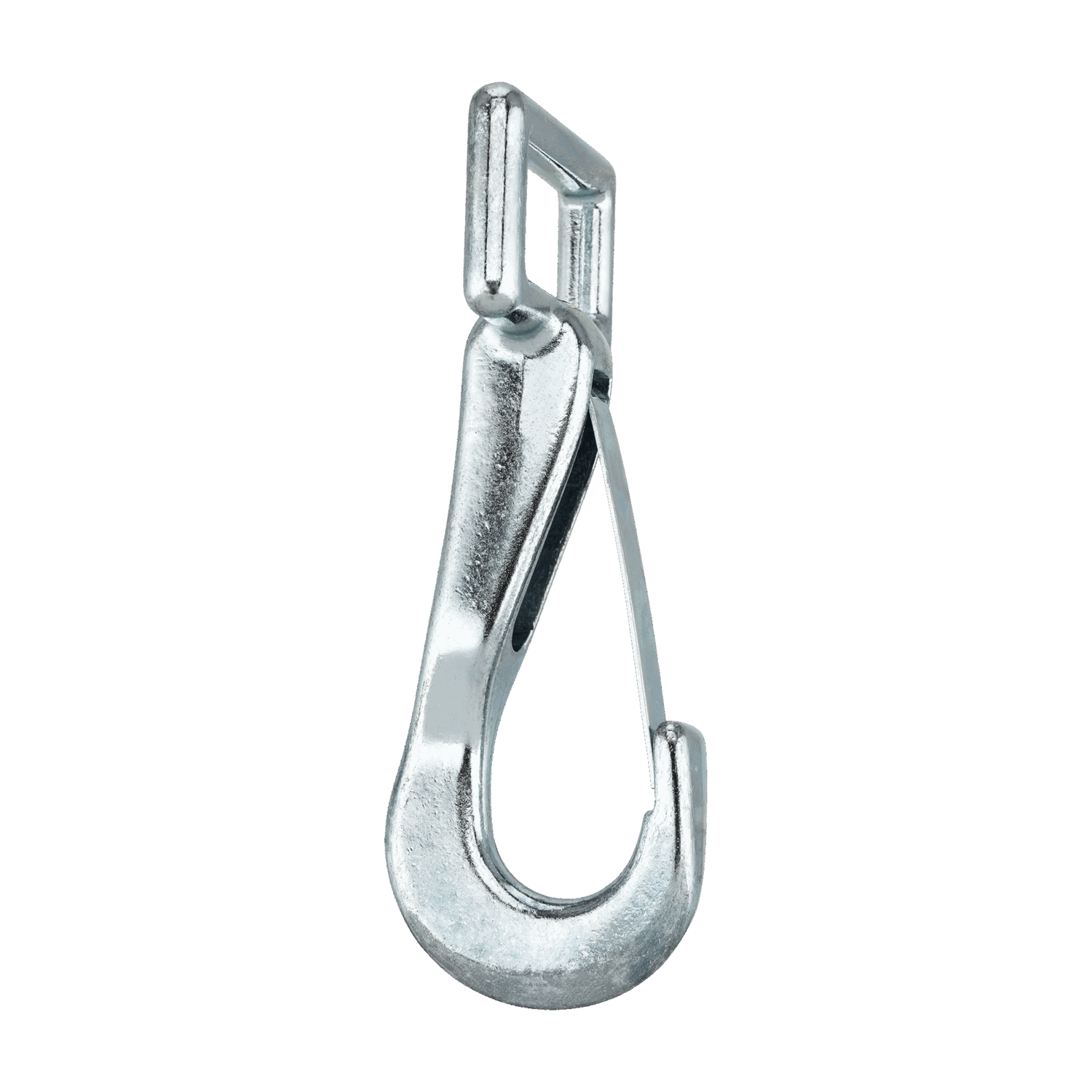 Karabinerhaken - Rostfrei verchromt, Länge 43 mm, lichte Weite 17 mm