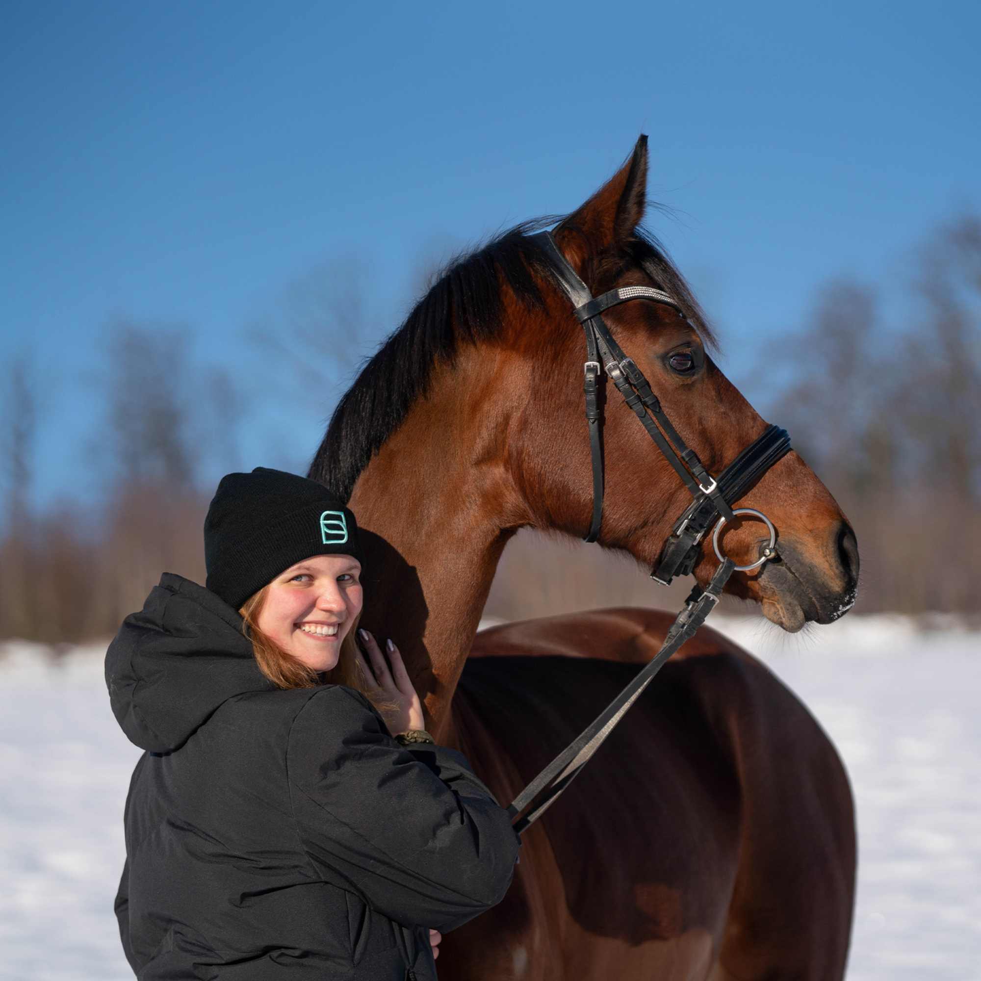 Beanie Reitsport schwarz