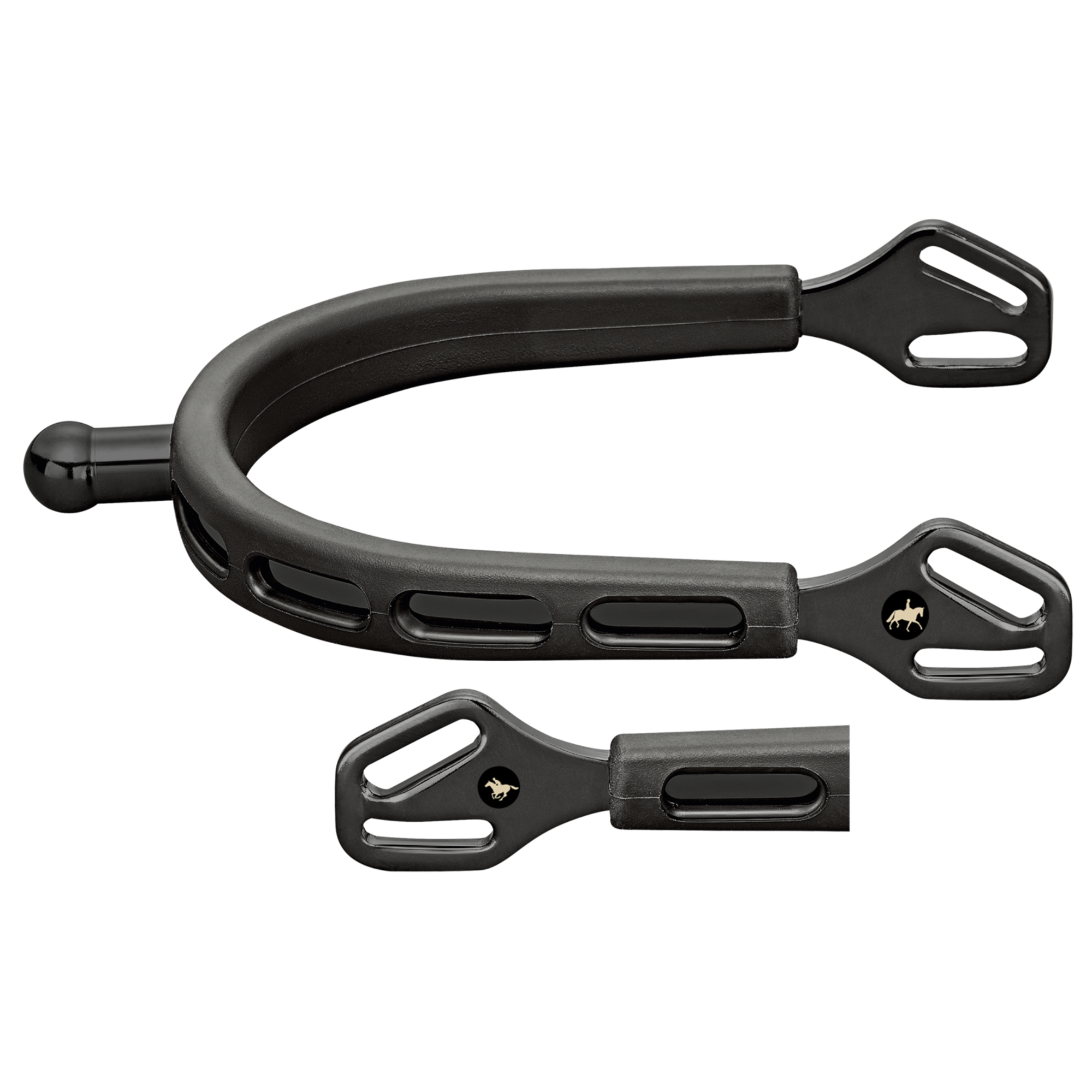 SPRENGER & Ingrid Klimke ULTRA fit EXTRA GRIP Sporen "Black Series", 20 mm kugelförmig