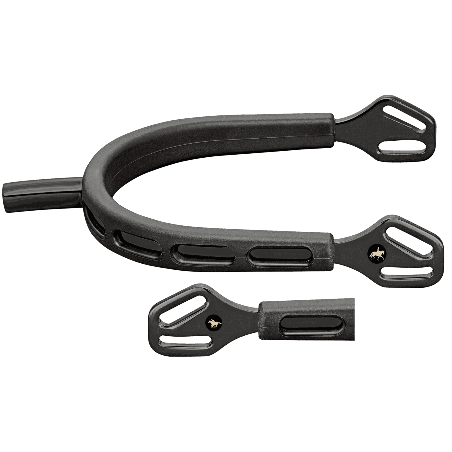 SPRENGER & Ingrid Klimke ULTRA fit EXTRA GRIP Sporen "Black Series", 25 mm flach