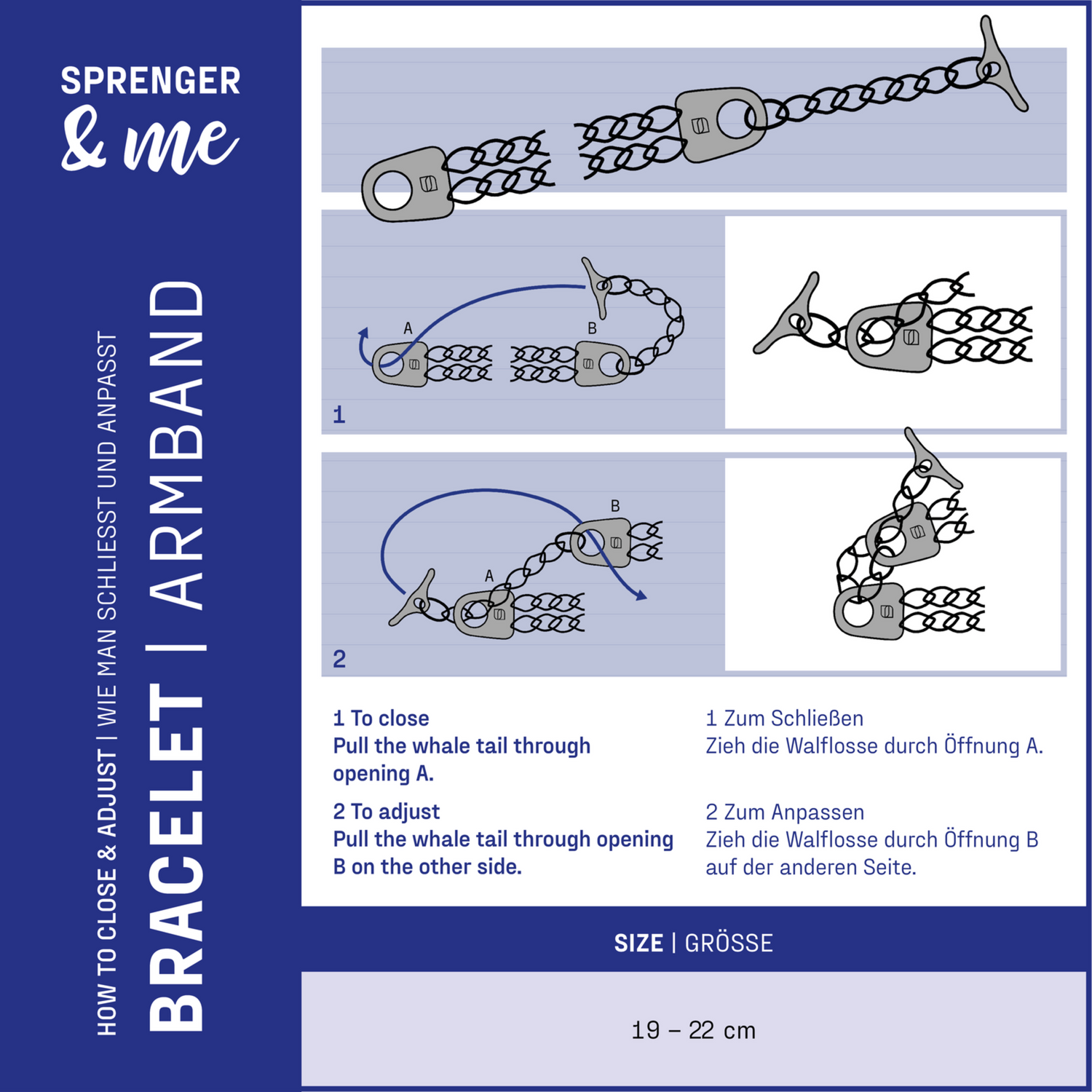 Armband 2-reihig, Edelstahl