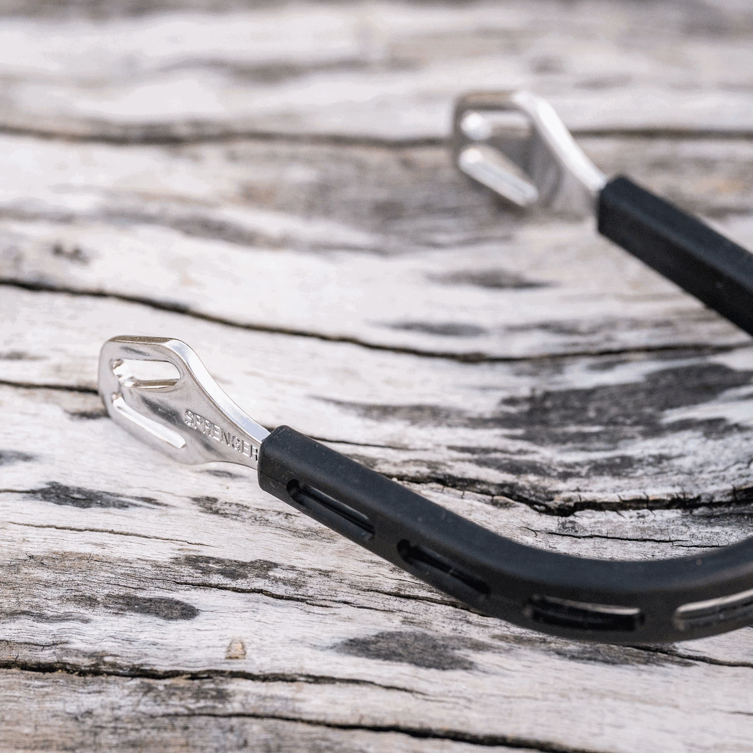 ULTRA fit EXTRA GRIP Sporen - Edelstahl rostfrei, 40 mm abgerundet mit großem Ballrad