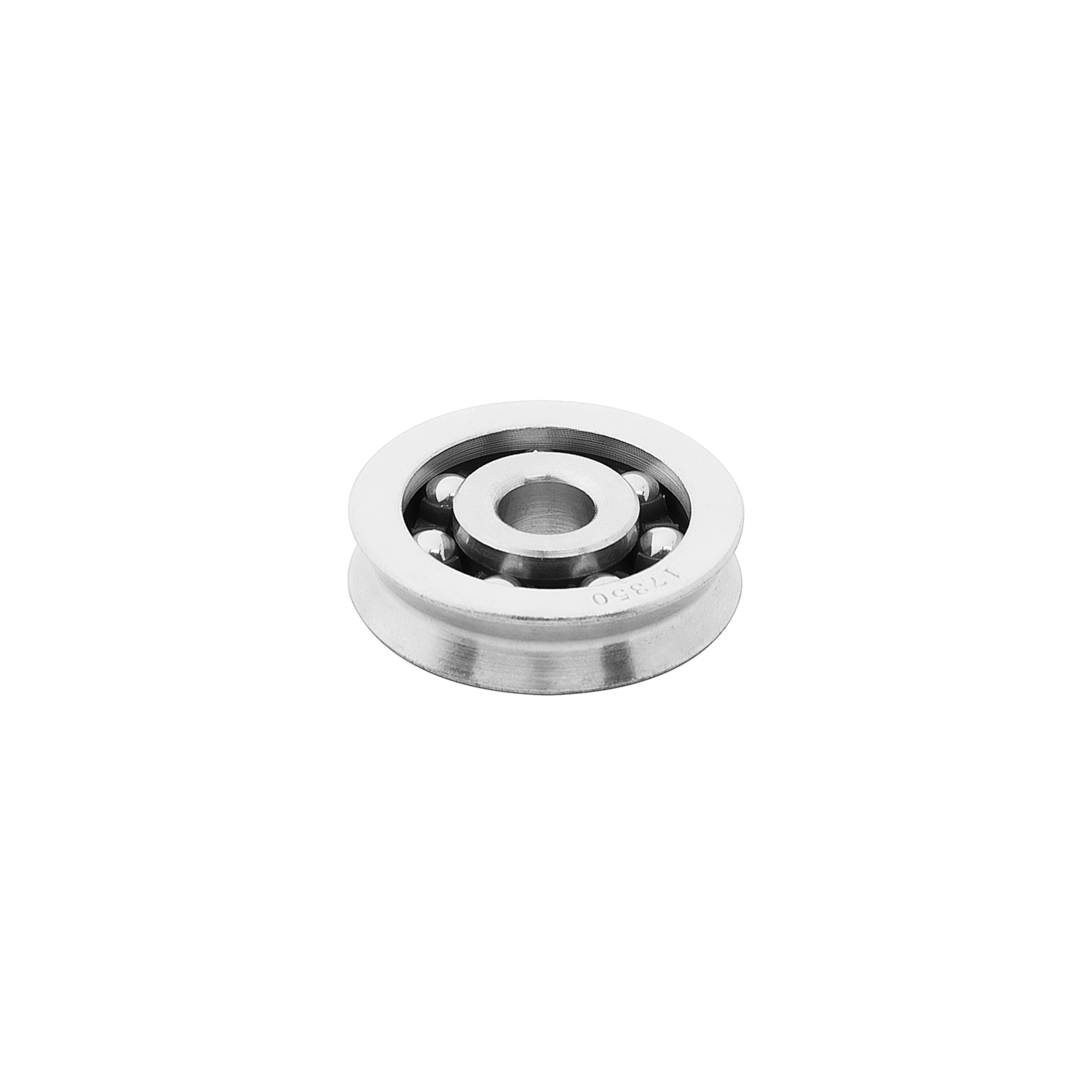 Seilrolle Kugellager 5 mm, Edelstahl rostfrei