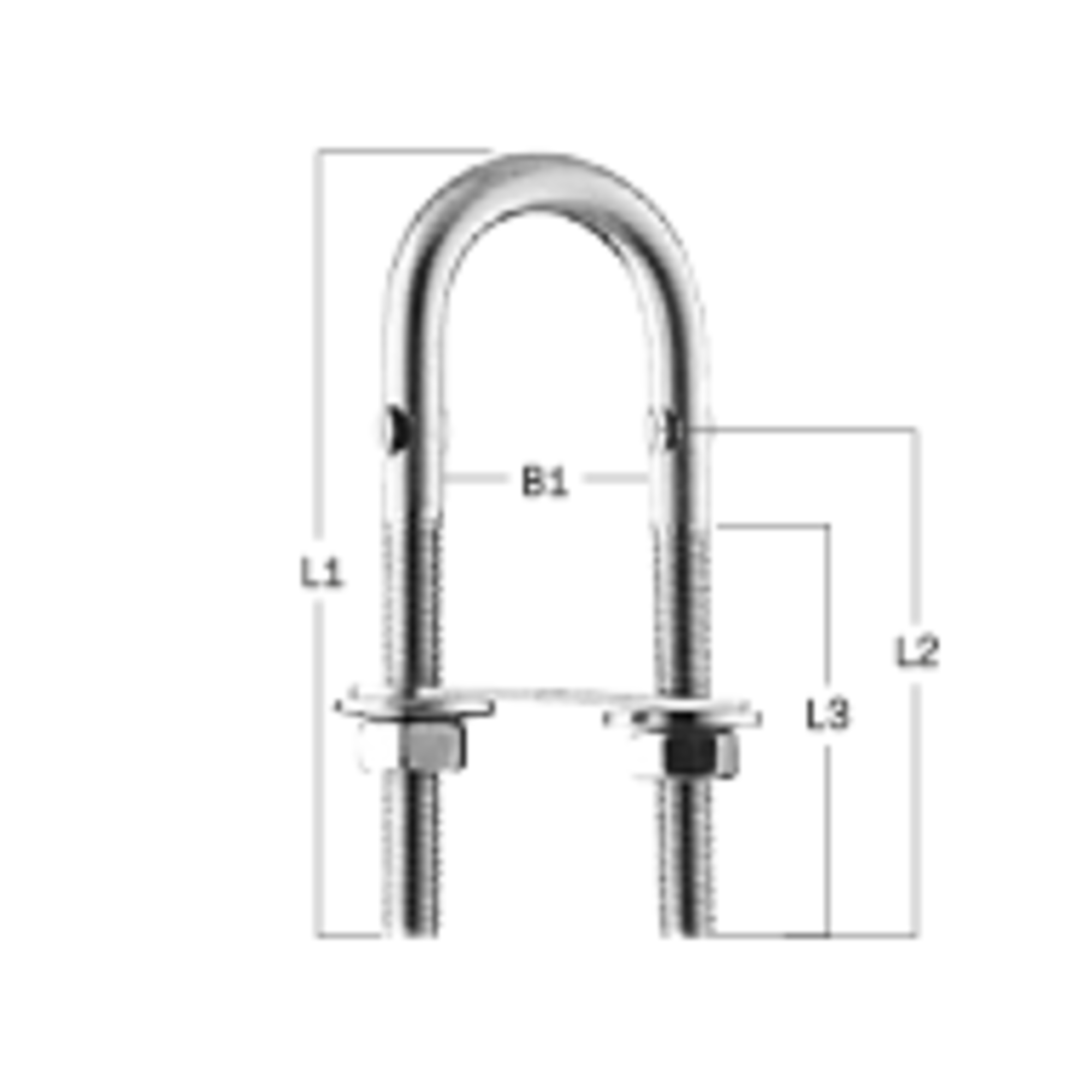 U-Bolzen - Edelstahl Rostfrei