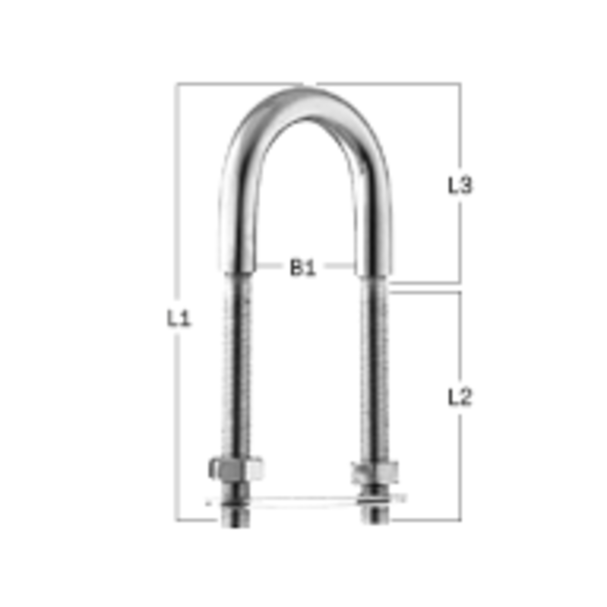 U-Bolzen - Edelstahl Rostfrei