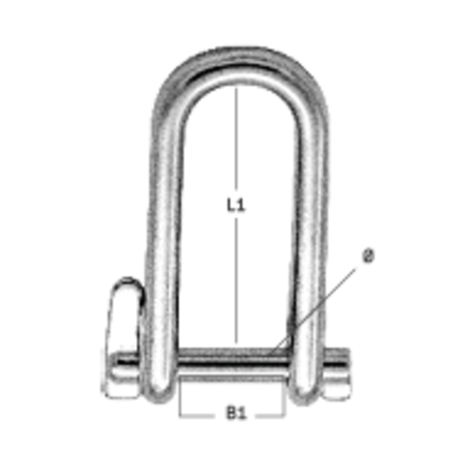 Schlüsselschäkel - Edelstahl Rostfrei