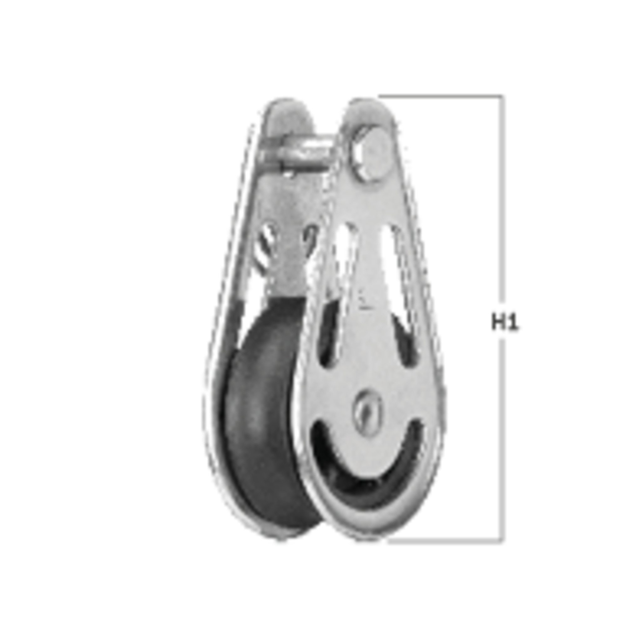 Gleitlager-Block 8 mm - 1 Rolle