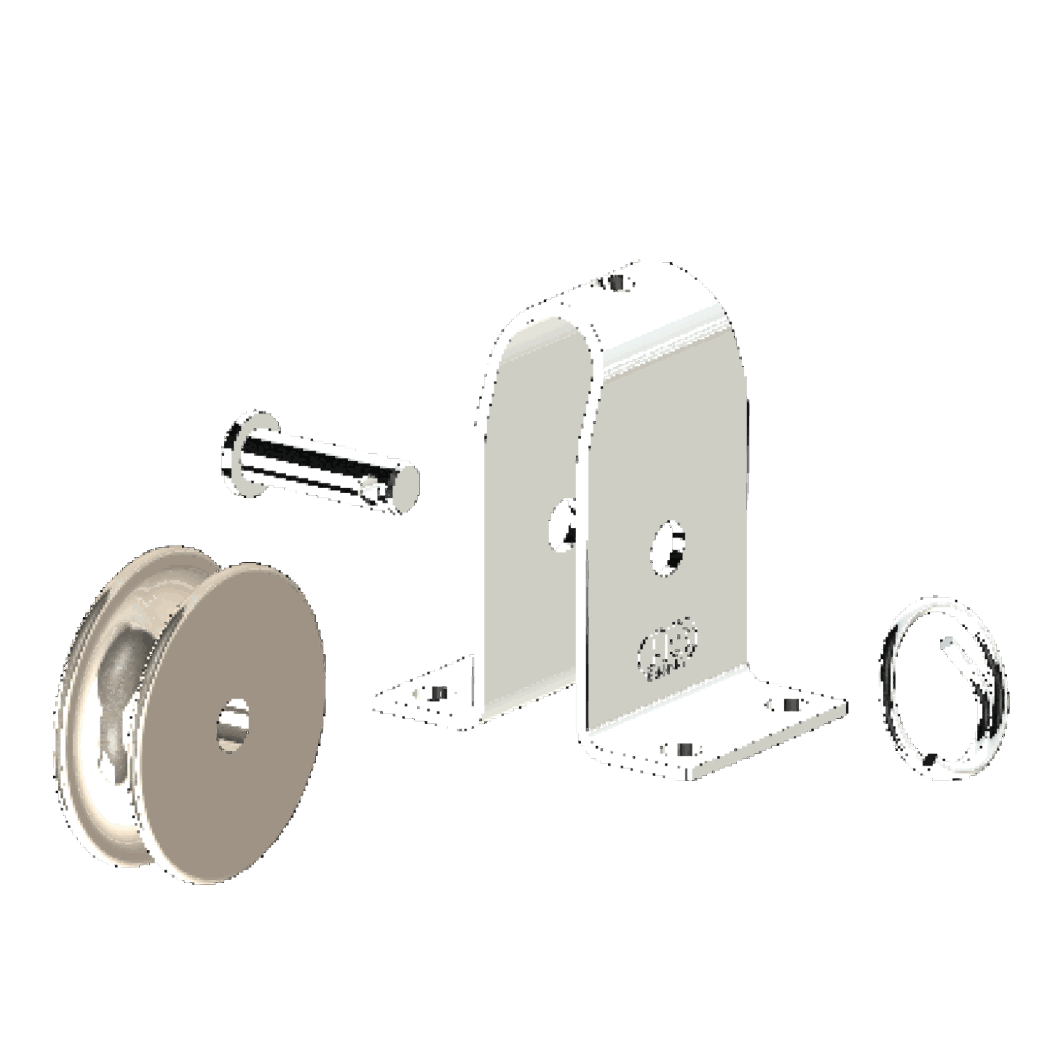 Stehblock für Draht Gleitlager 6 mm - 1 Rolle