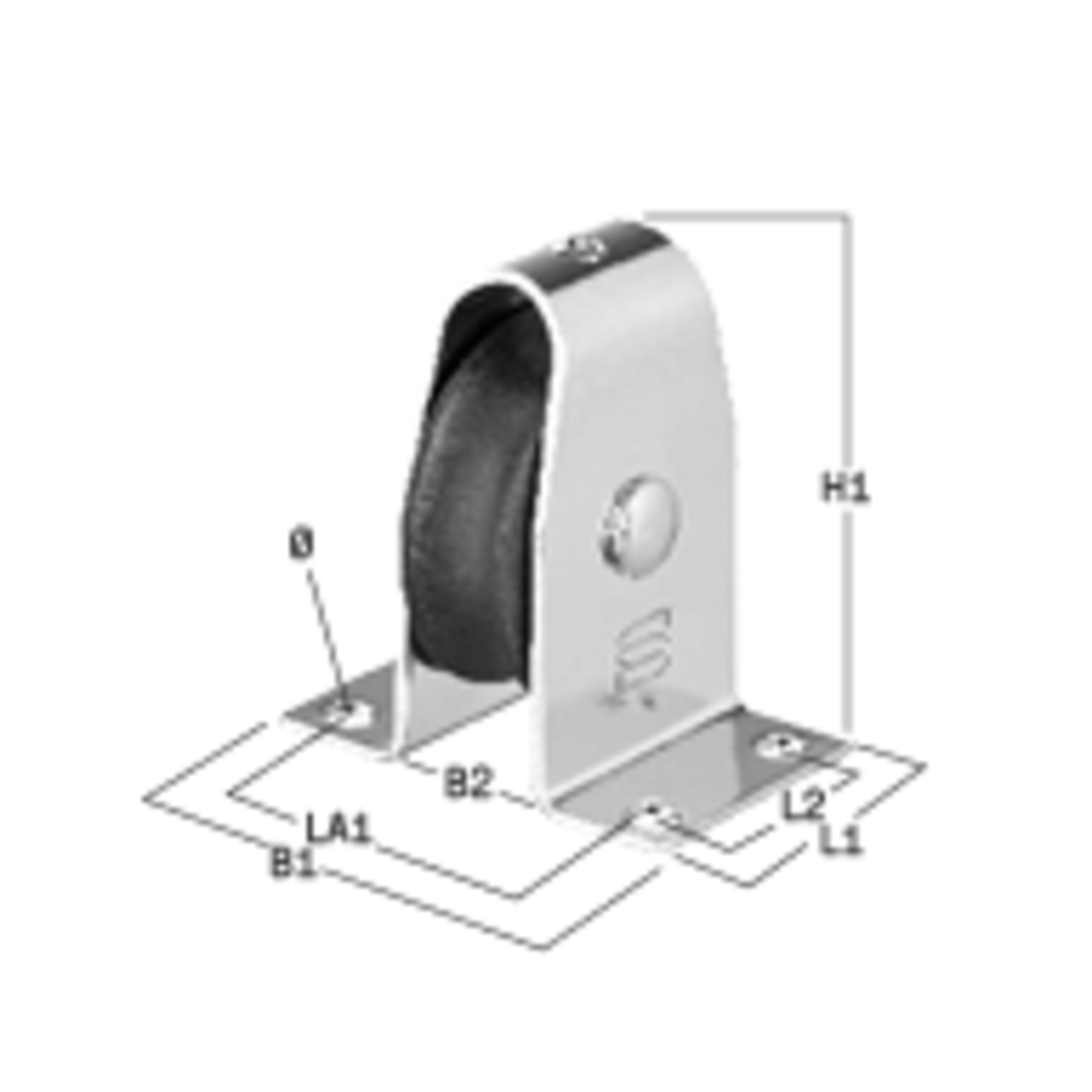 Stehblock Gleitlager 6 mm - 1 Rolle