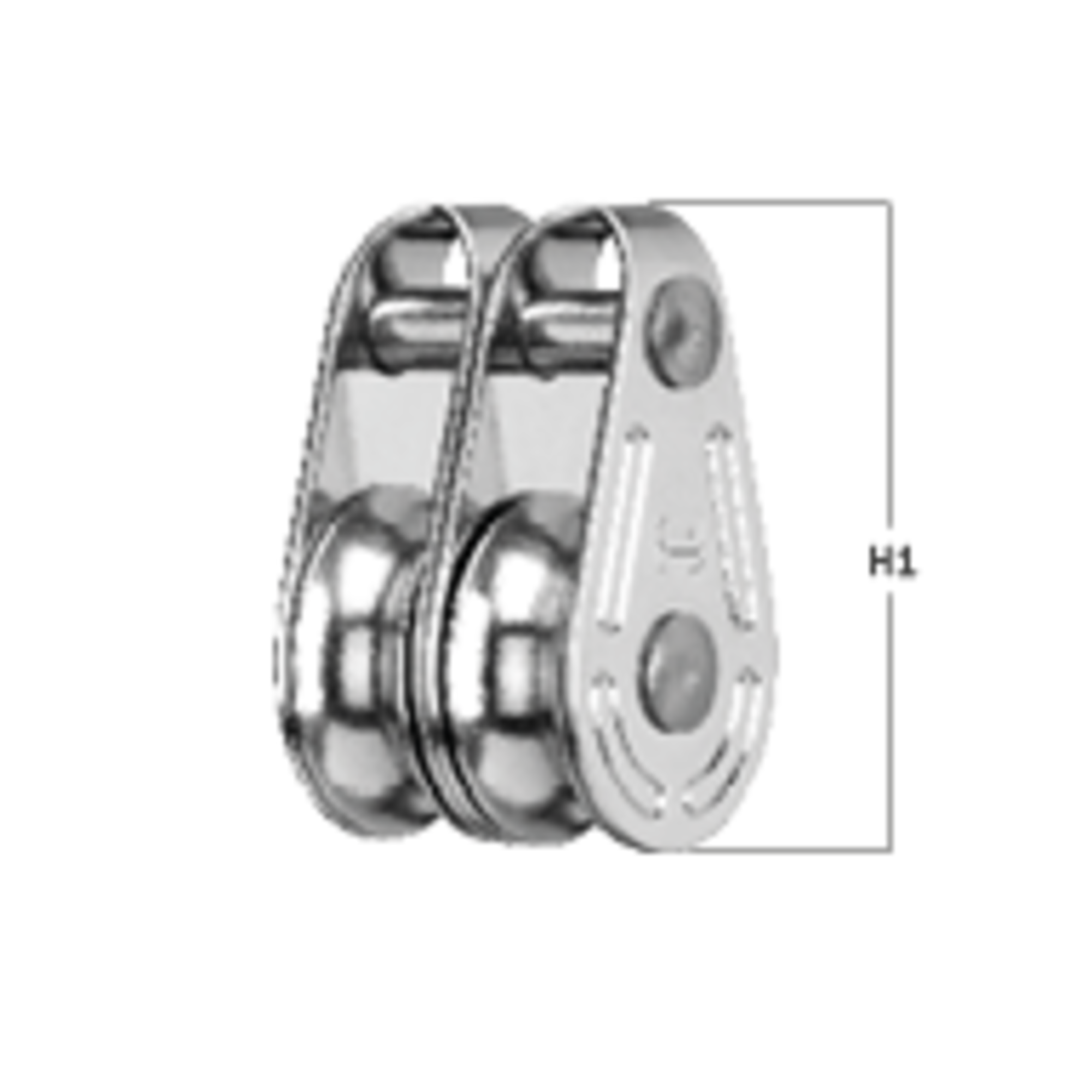 Super Mini Block Gleitlager 6 mm - 2 Rollen