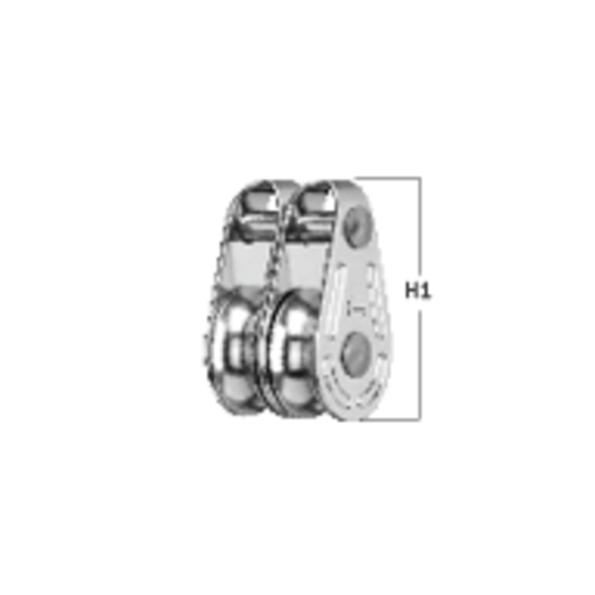 Super Mini Block Gleitlager 6 mm - 2 Rollen
