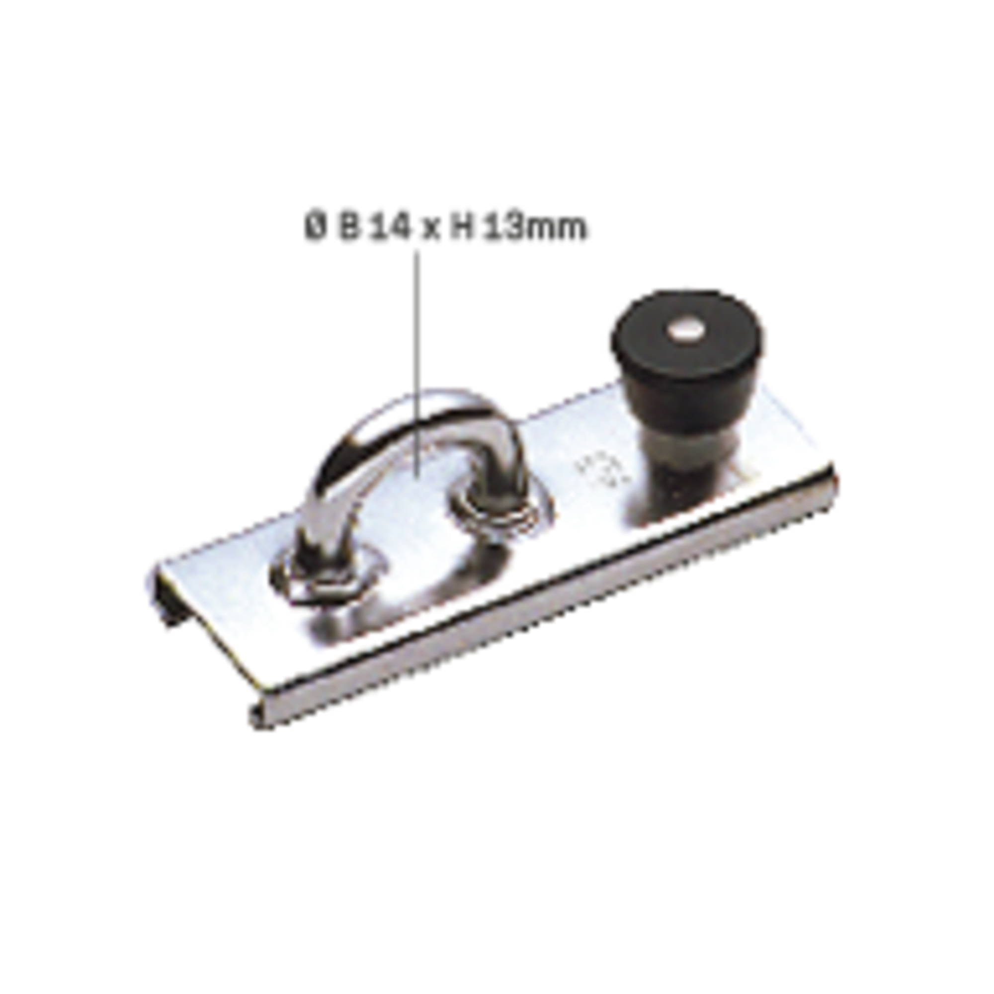 Schlitten für Schiene 20 x 3 mm - Bügel