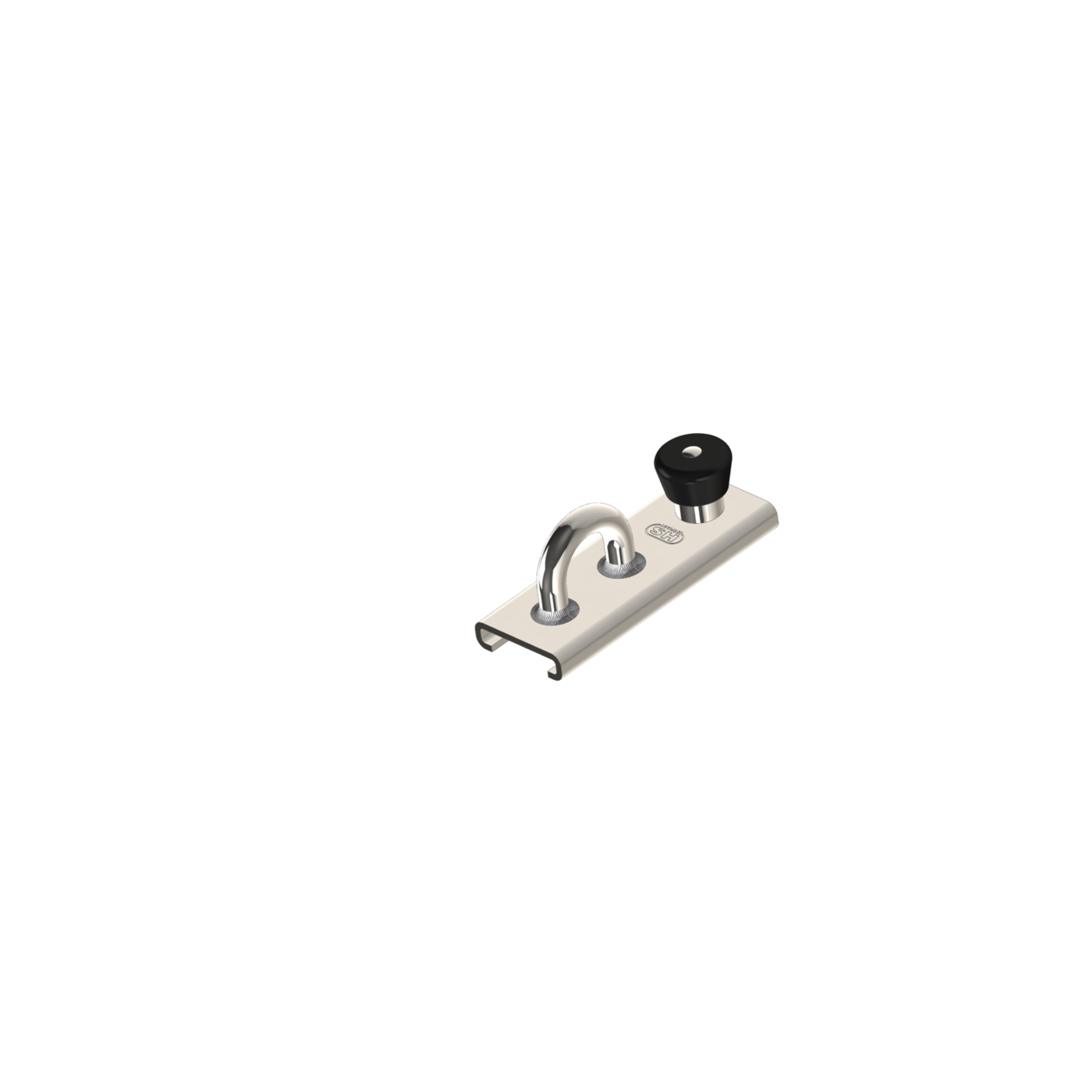 Schlitten für Schiene 20 x 3 mm - Bügel