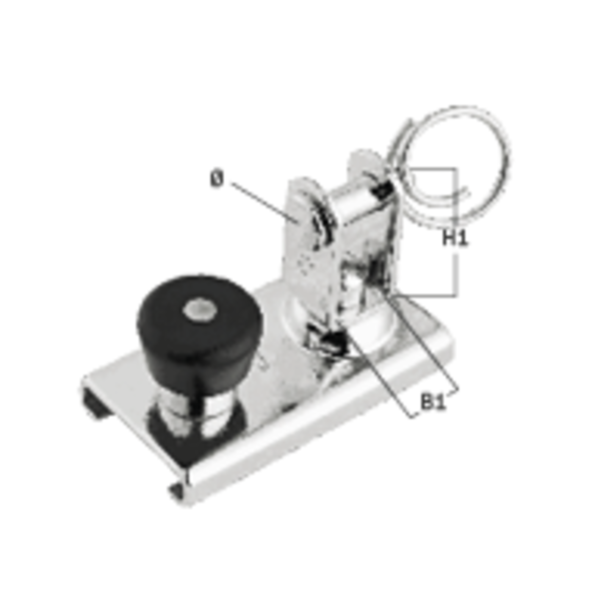 Schlitten für Schiene 20 x 3 mm - U-Wirbel
