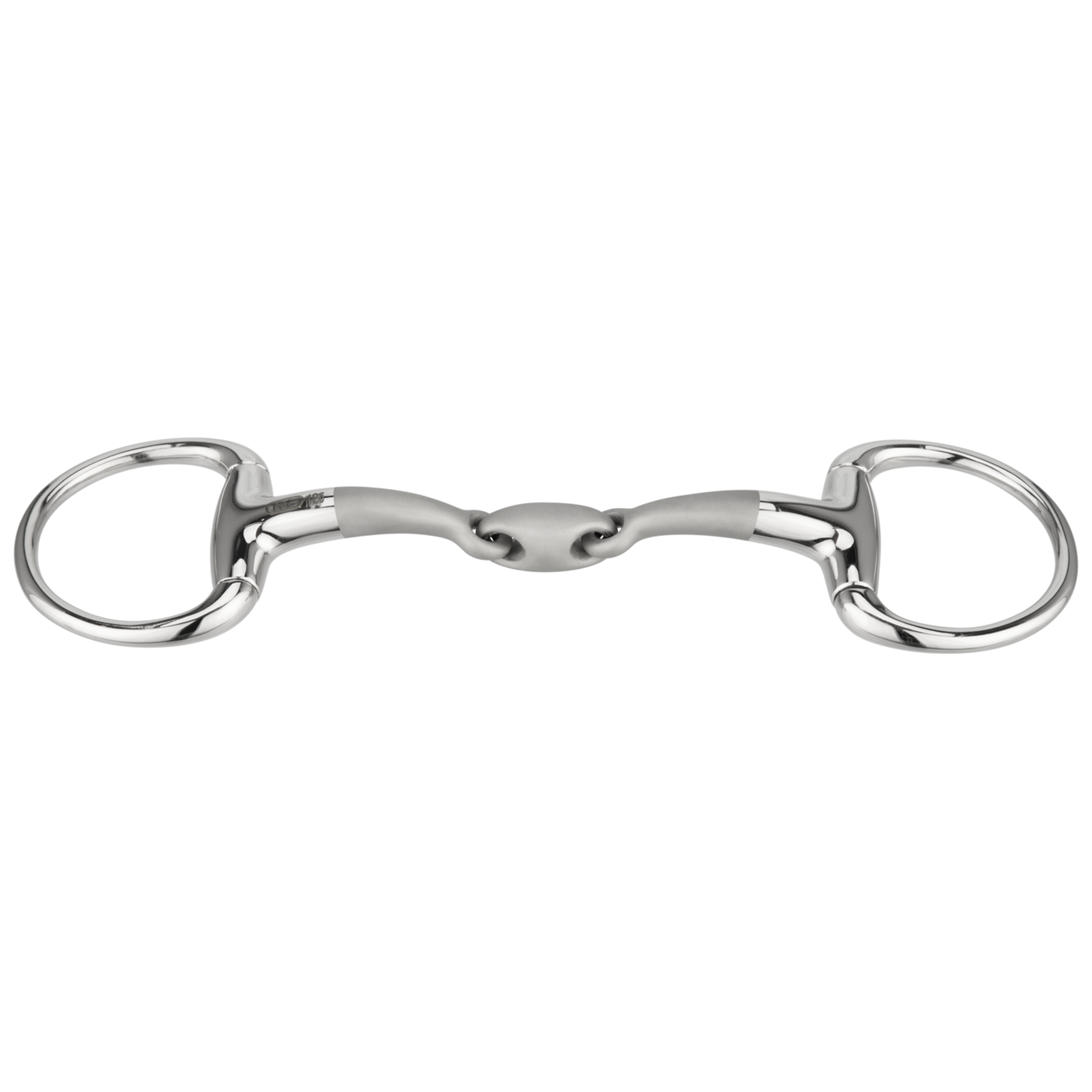 SATINOX Olivenkopf Unterlegtrense 14 mm doppelt gebrochen - Edelstahl rostfrei