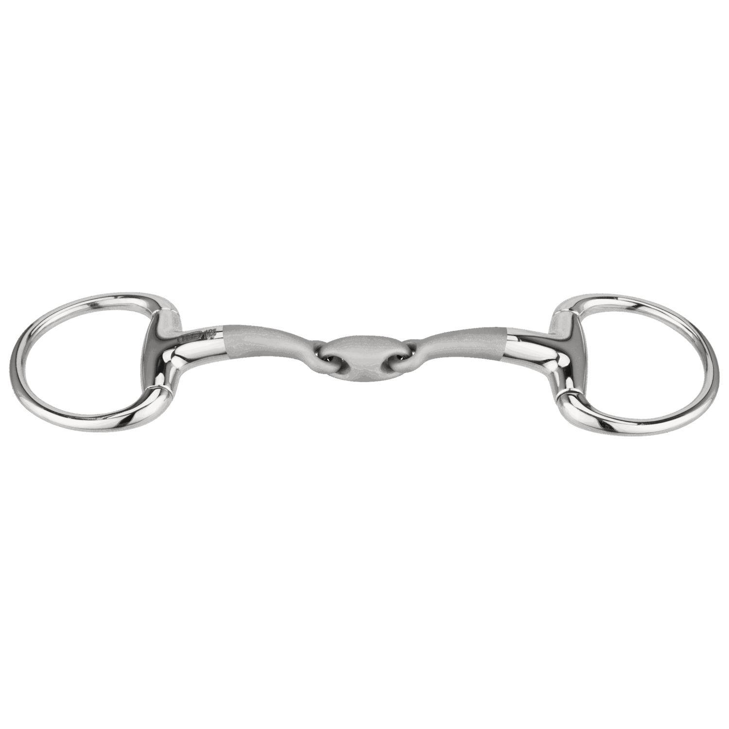 SATINOX Olivenkopf Unterlegtrense 14 mm doppelt gebrochen - Edelstahl rostfrei