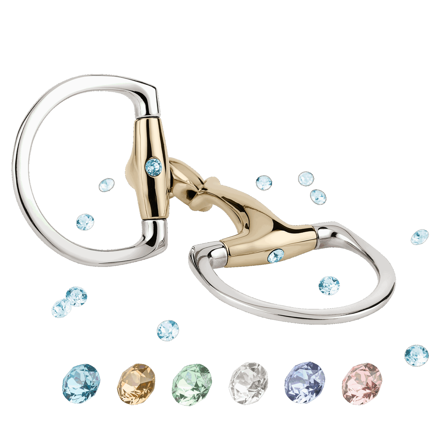 Dynamic RS Olivenkopfgebiss mit D-förmigem Ring 16 mm doppelt gebrochen | 40406_B_Aquamarine_02.png | 1744613722