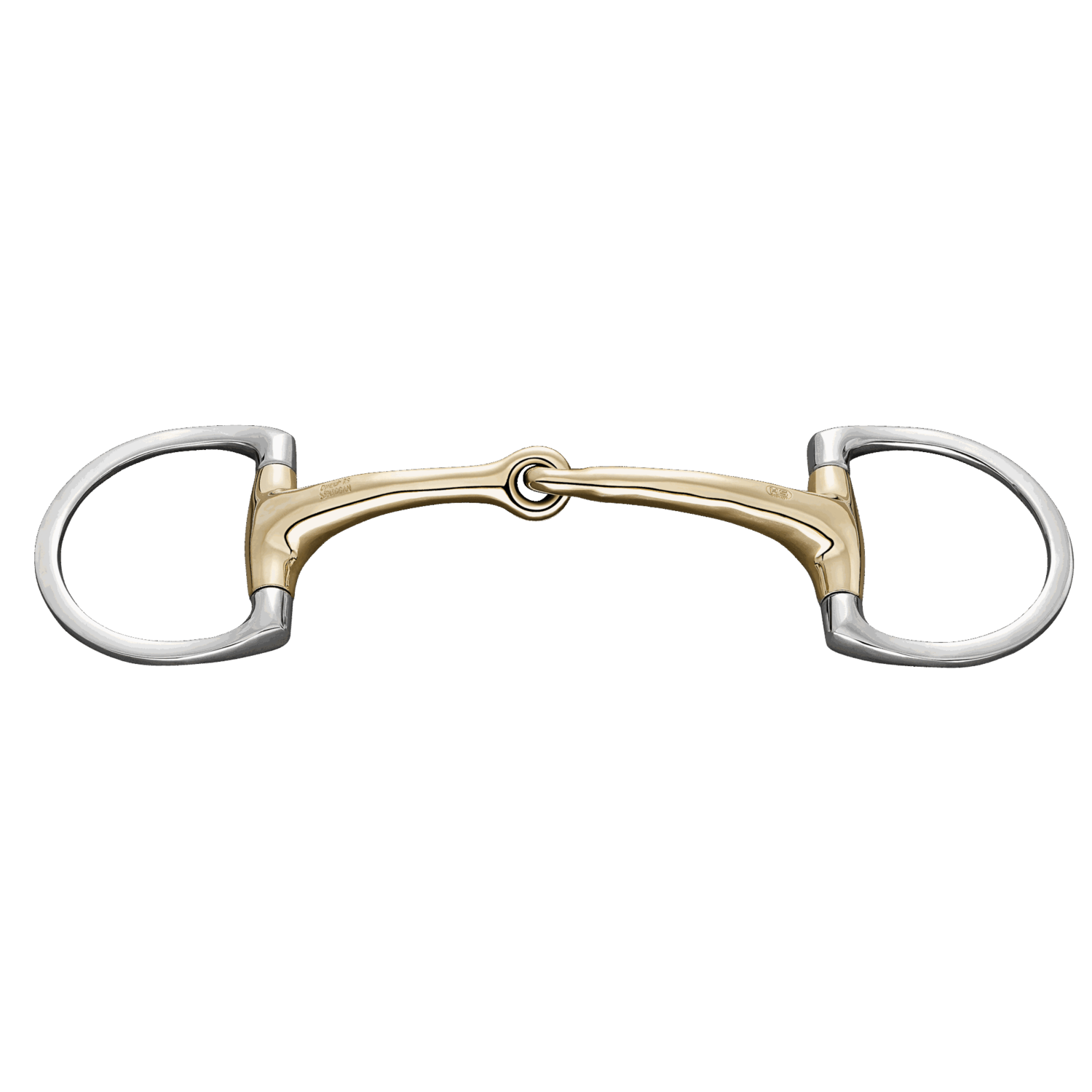 Dynamic RS Olivenkopfgebiss mit D-förmigem Ring 16 mm einfach gebrochen