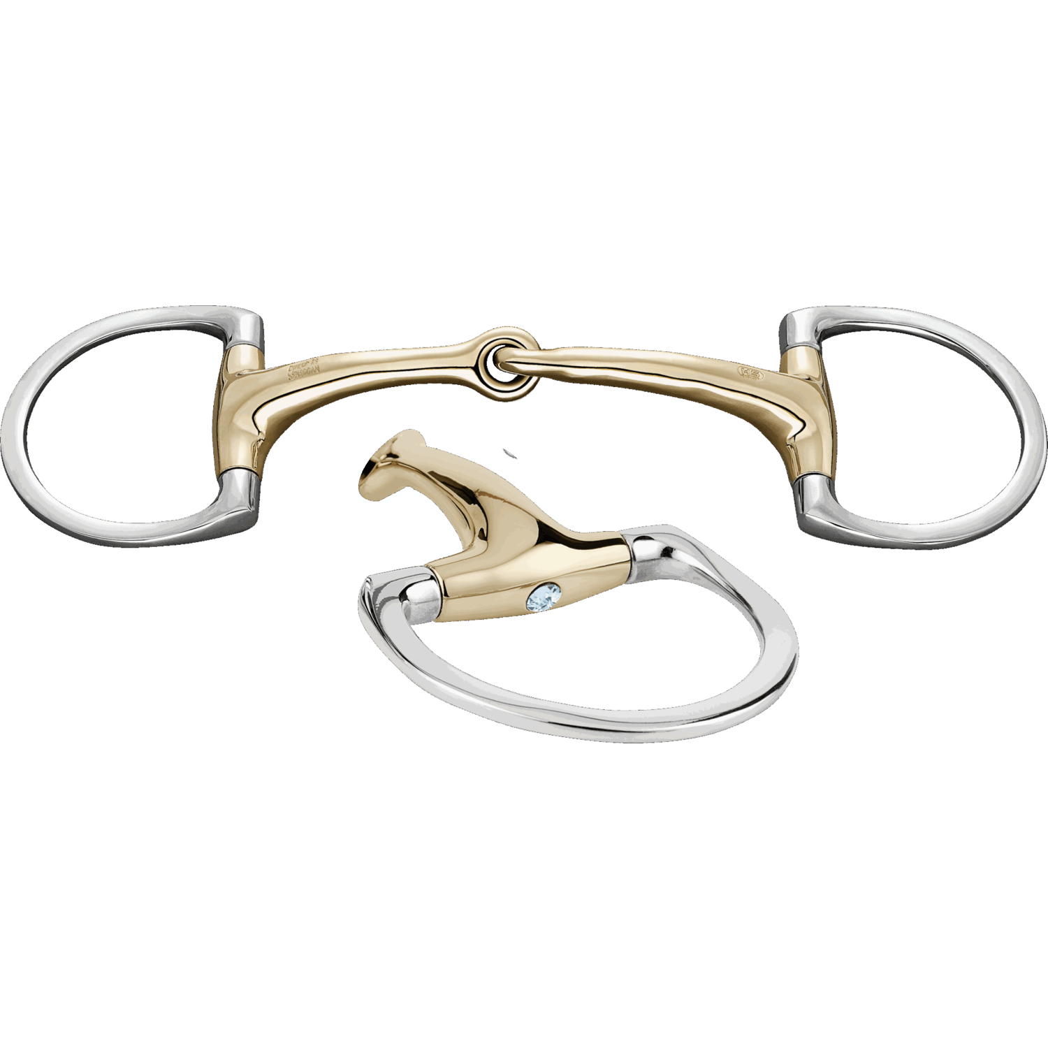 Dynamic RS Olivenkopfgebiss mit D-förmigem Ring 16 mm einfach gebrochen | 40408_B_Aquamarine.png | 1744613681