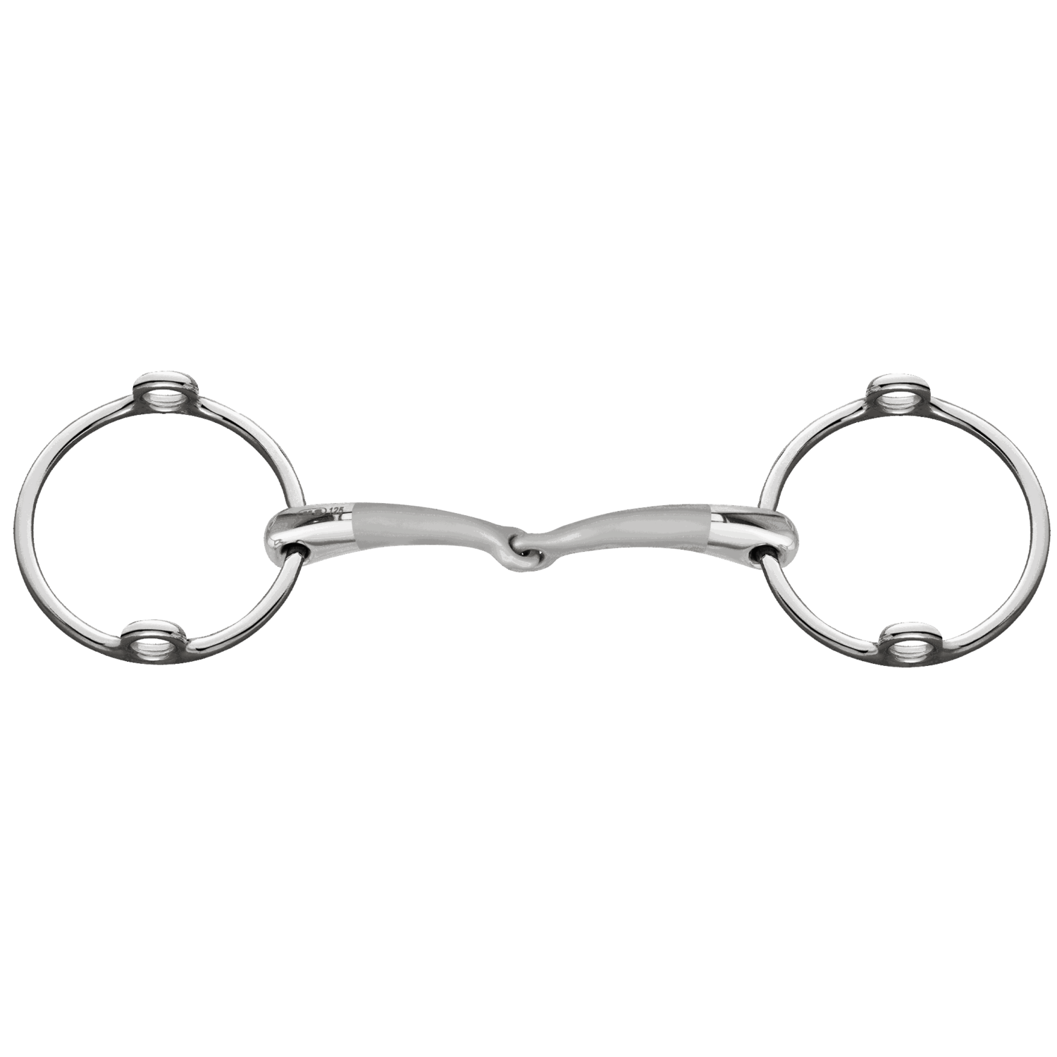 SATINOX Aufziehtrense 14 mm einfach gebrochen - Edelstahl rostfrei