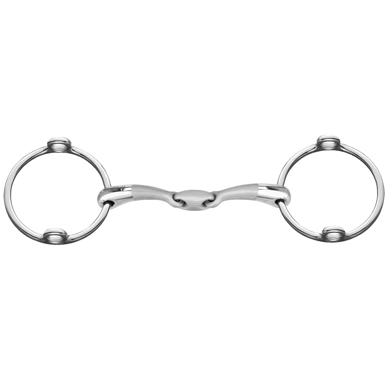 SATINOX Aufziehtrense 14 mm doppelt gebrochen - Edelstahl rostfrei