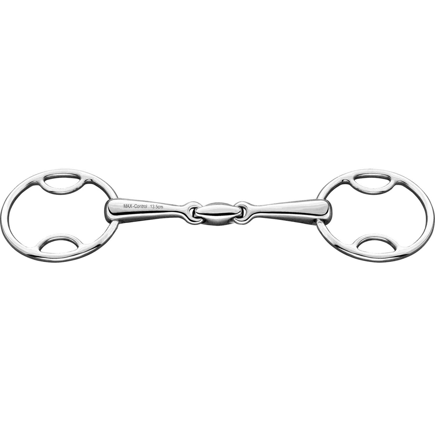 MAX-Control 3-TYPE-Trense 16 mm mit Stangenwirkung - Edelstahl rostfrei