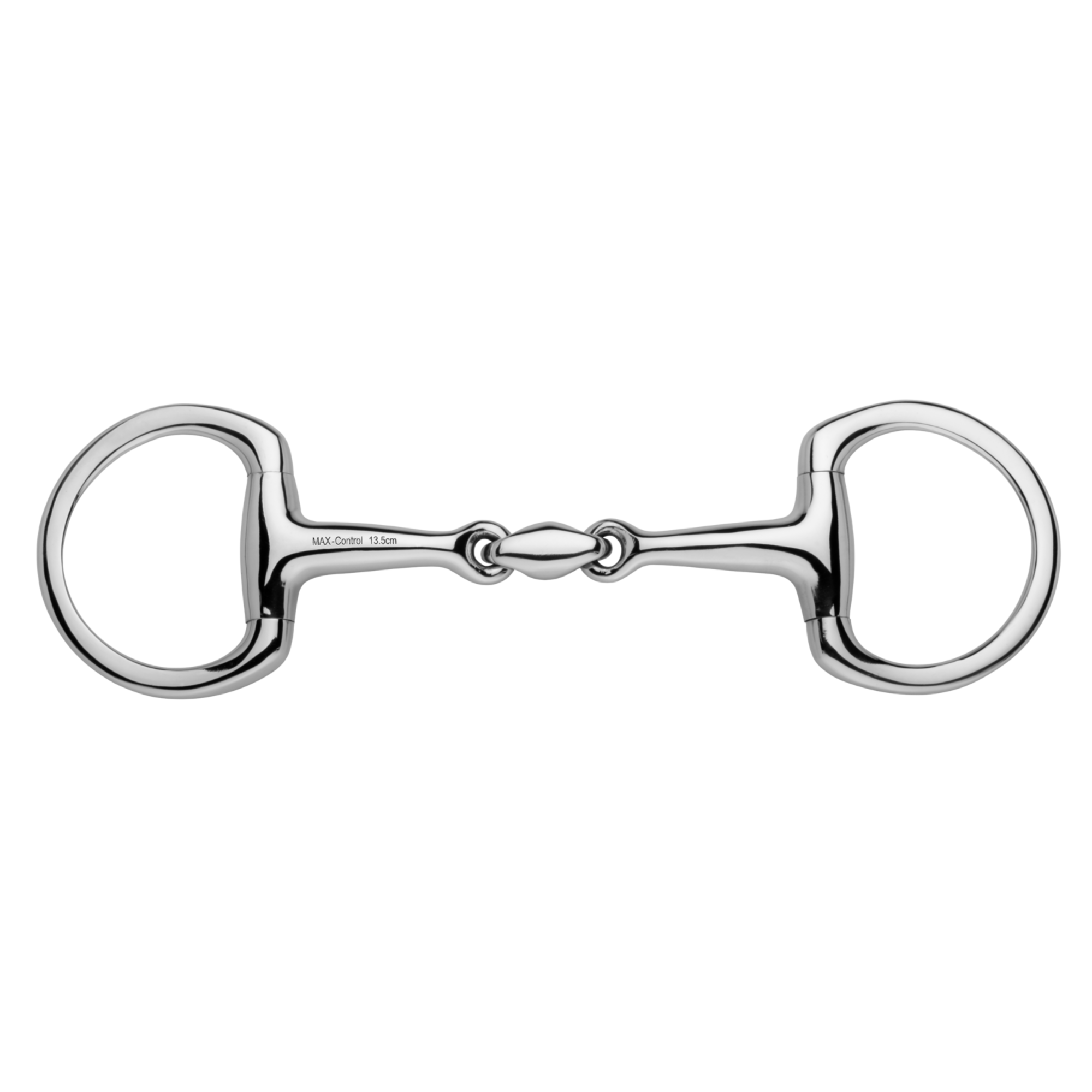 MAX-Control Olivenkopf Unterlegtrense 12 mm mit Stangenwirkung - Edelstahl rostfrei